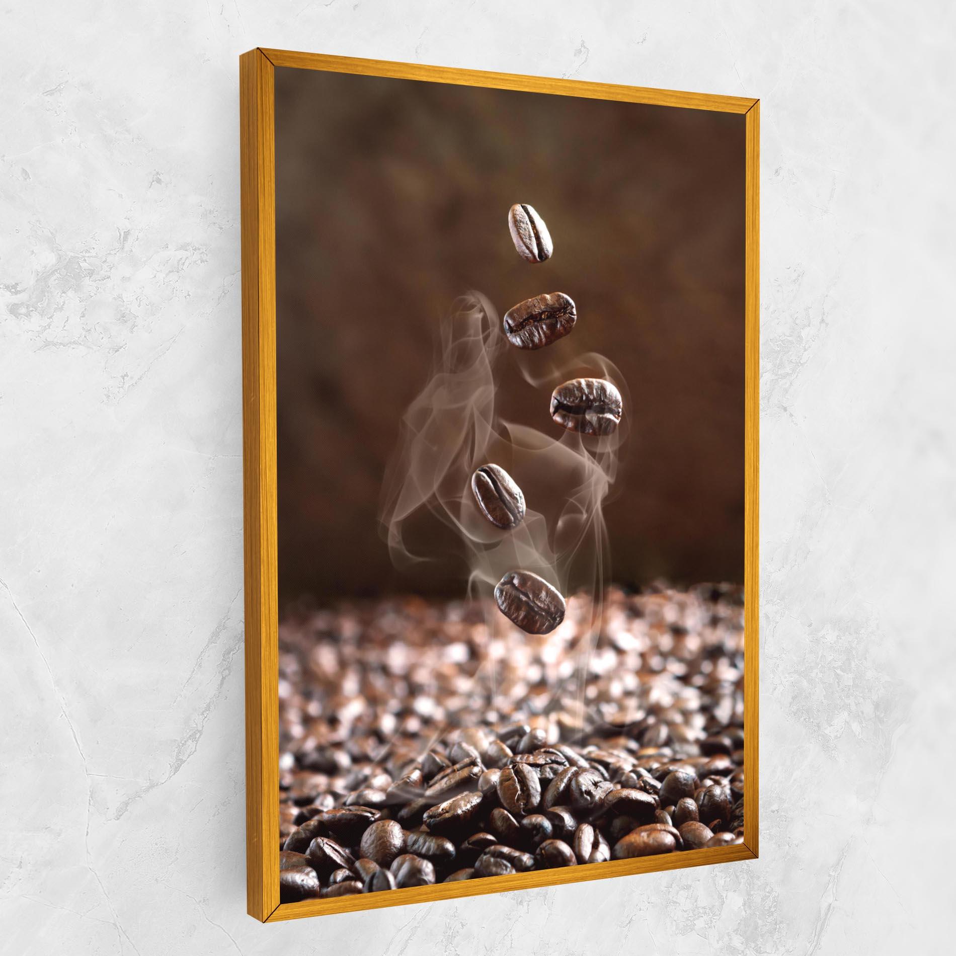 Картина на платно Close Up Falling Beans mockup 1