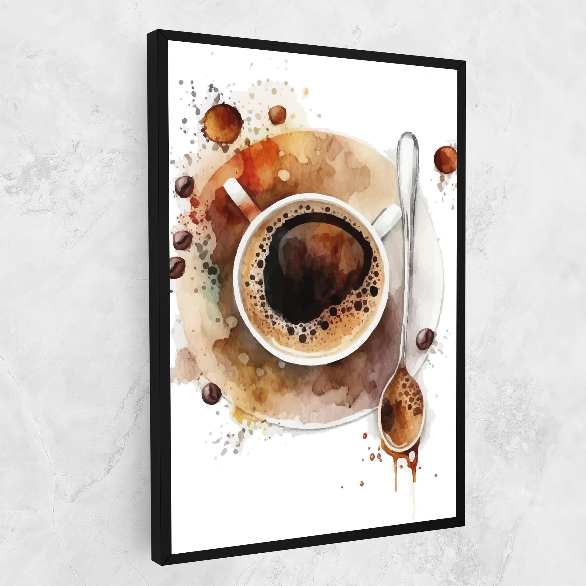 Картина на платно Coffee Liquid mockup 1