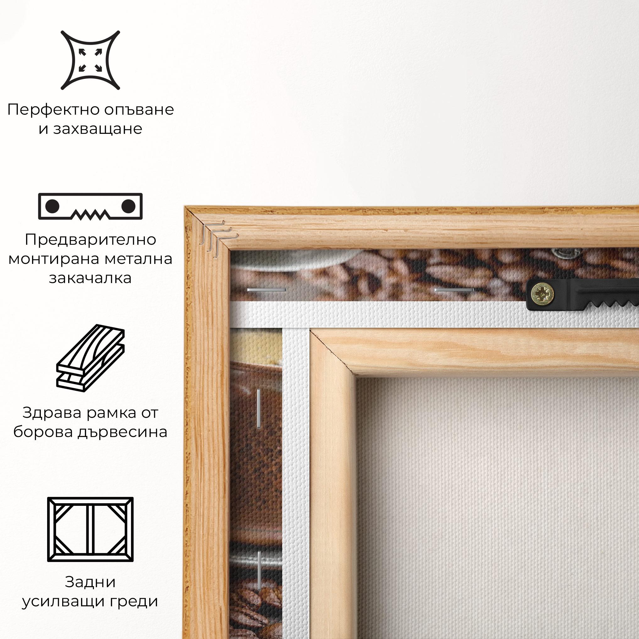 Картина на платно Black Coffee Beans mockup 5