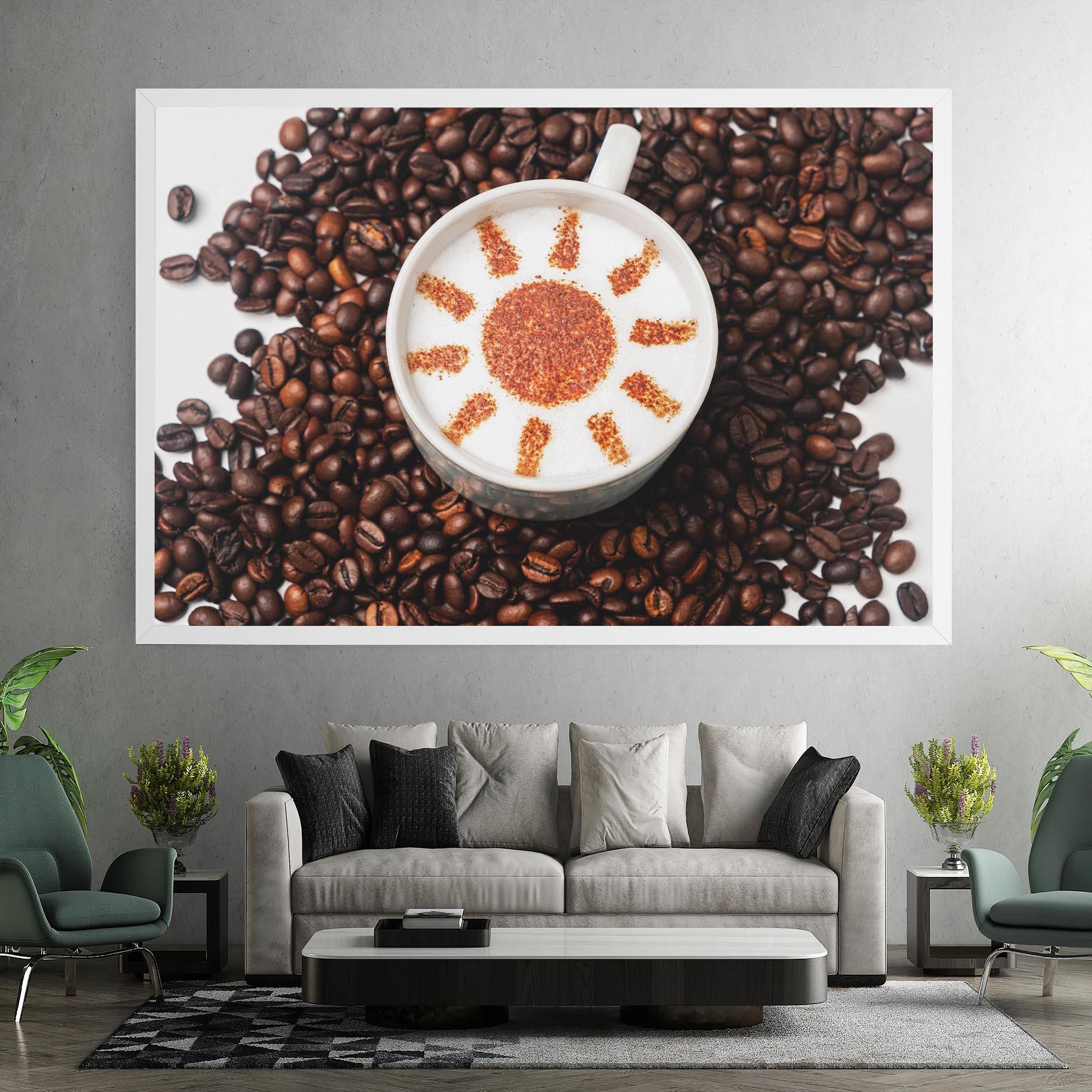 Картина на платно Sun Pattern Coffee mockup 7