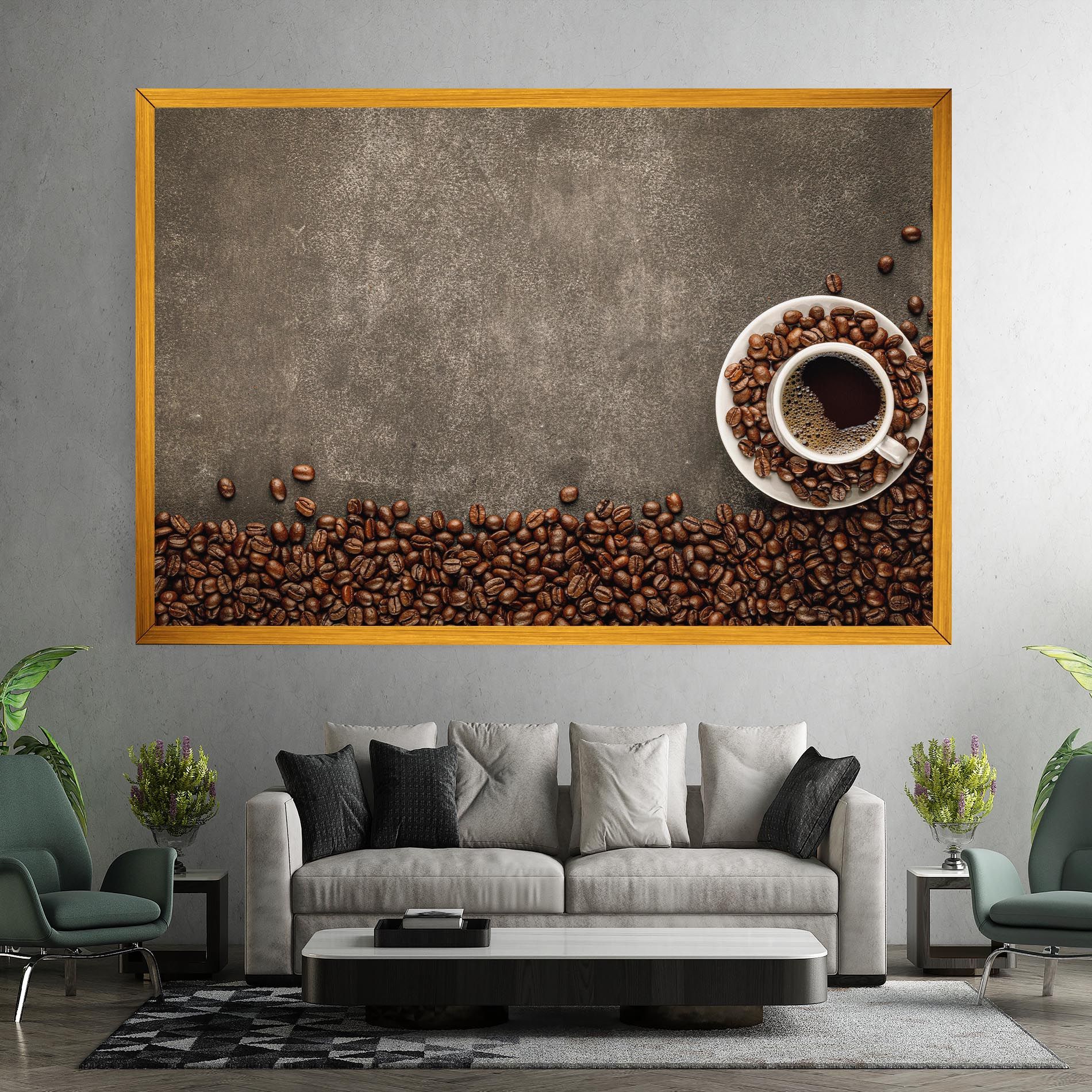 Coffee On Grey Table mockup 7