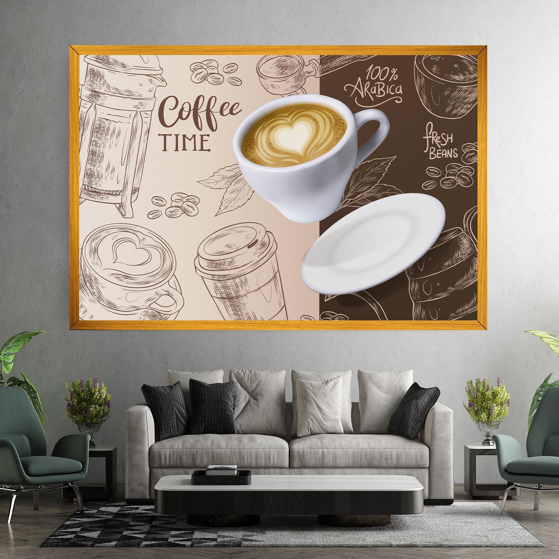 Картина на платно Coffee Time mockup 7