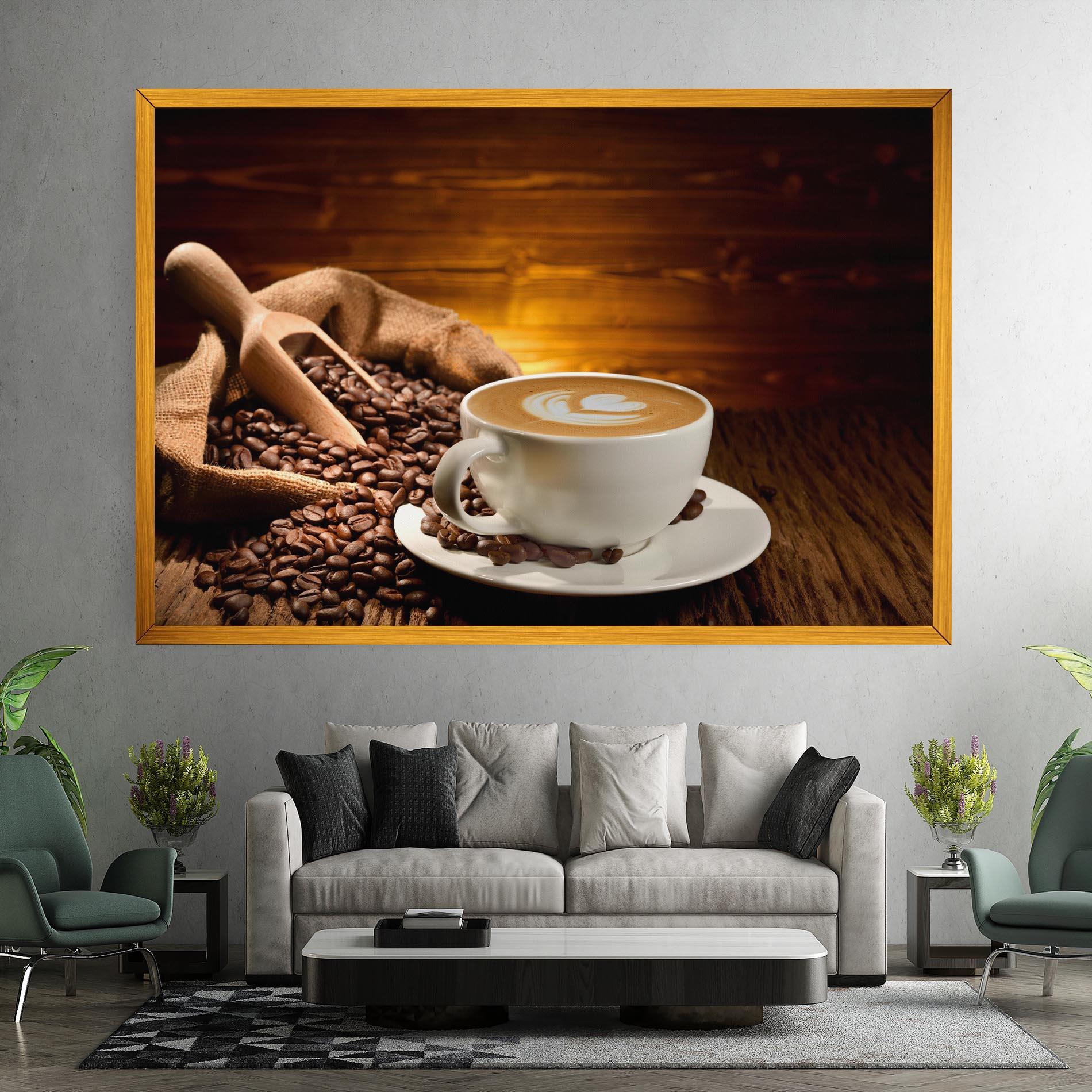 Картина на платно Latte Coffee mockup 7