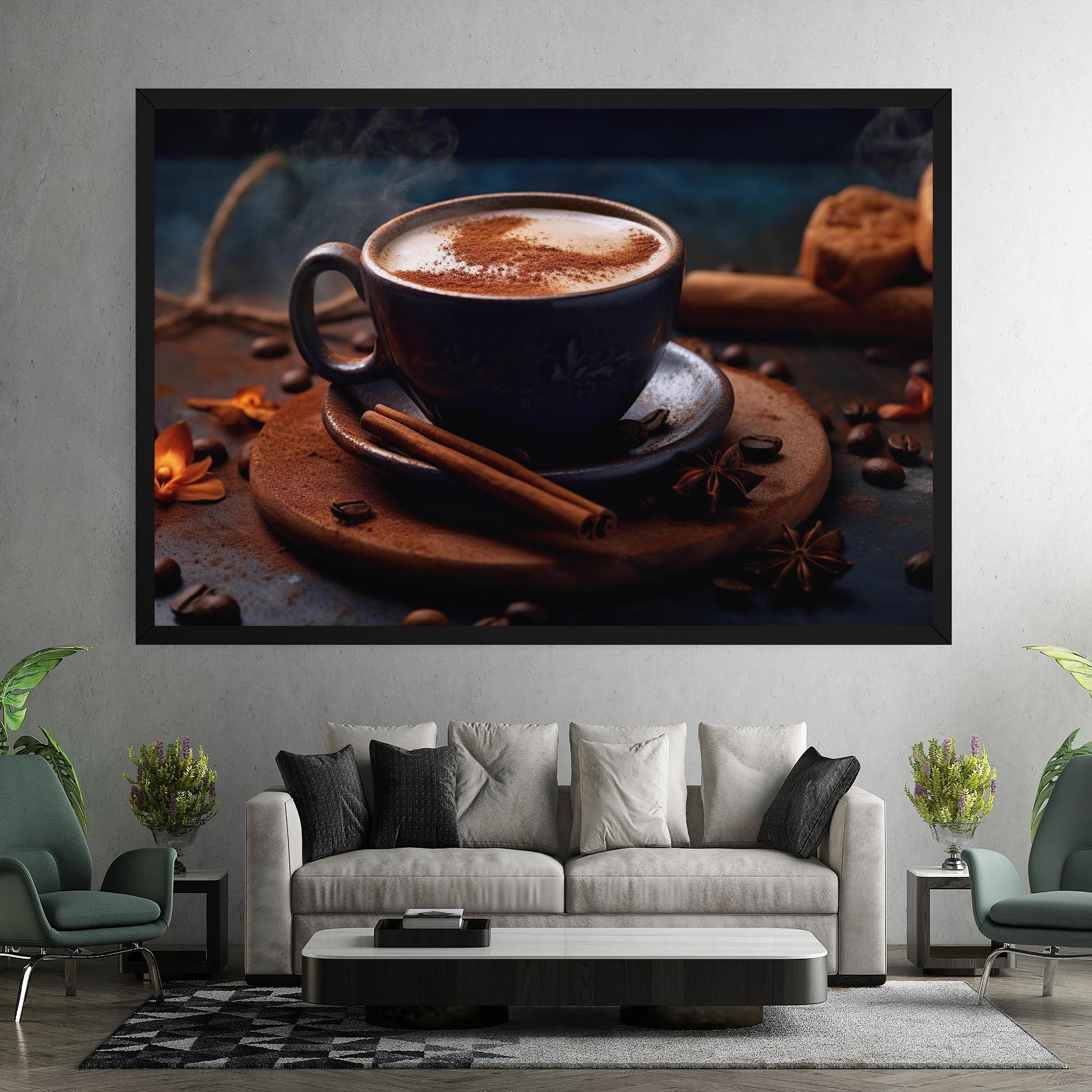 Картина на платно Cinnamon Coffee Cup mockup 7