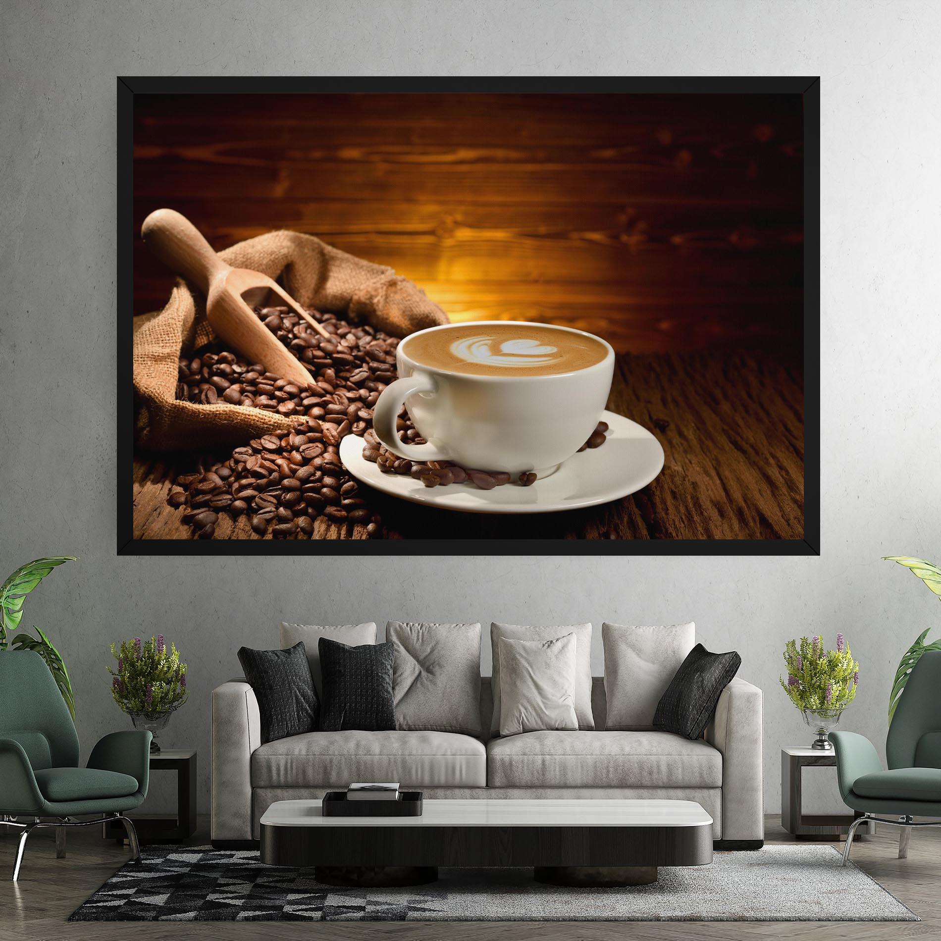 Картина на платно Latte Coffee mockup 7