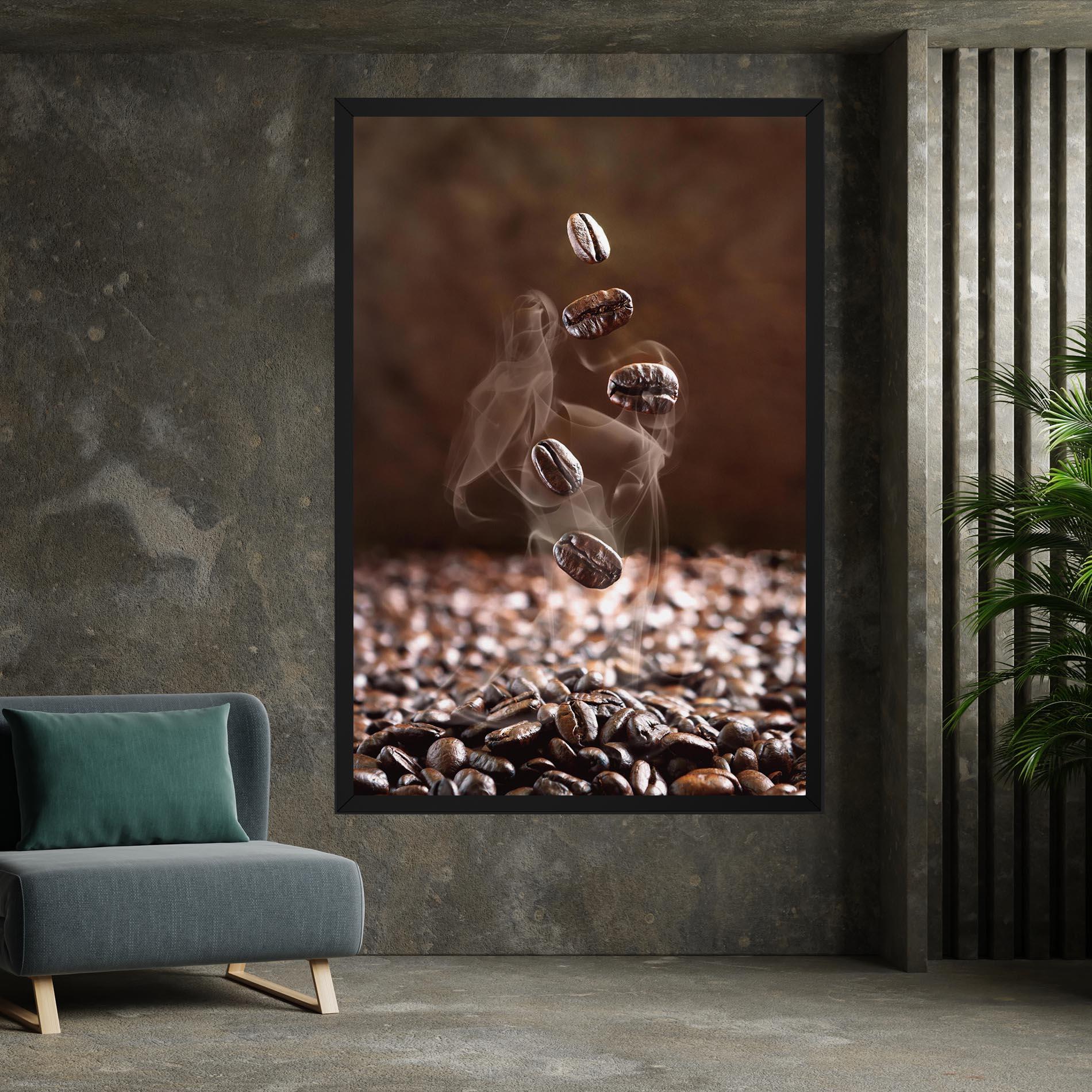 Картина на платно Close Up Falling Beans mockup 7