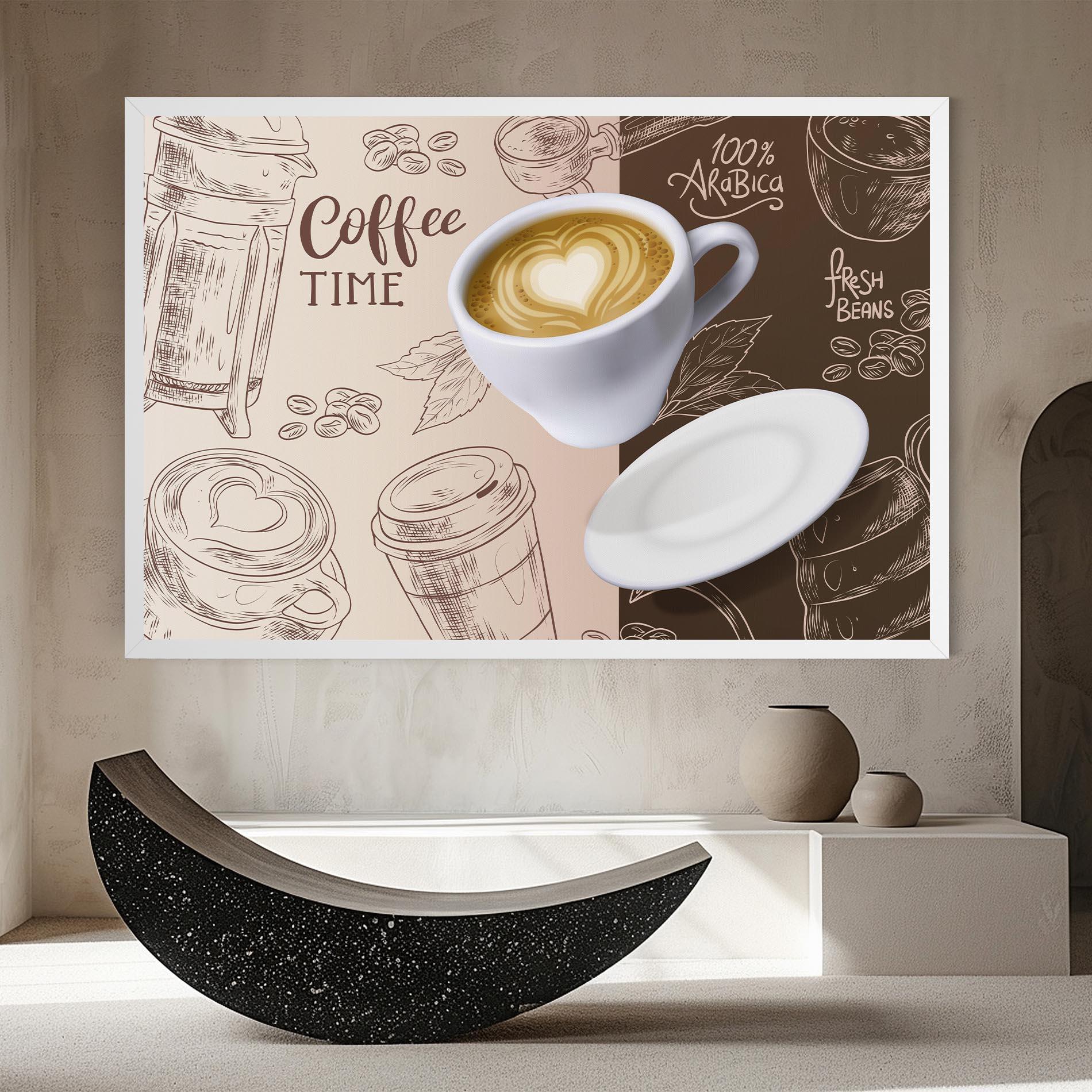 Картина на платно Coffee Time mockup 8