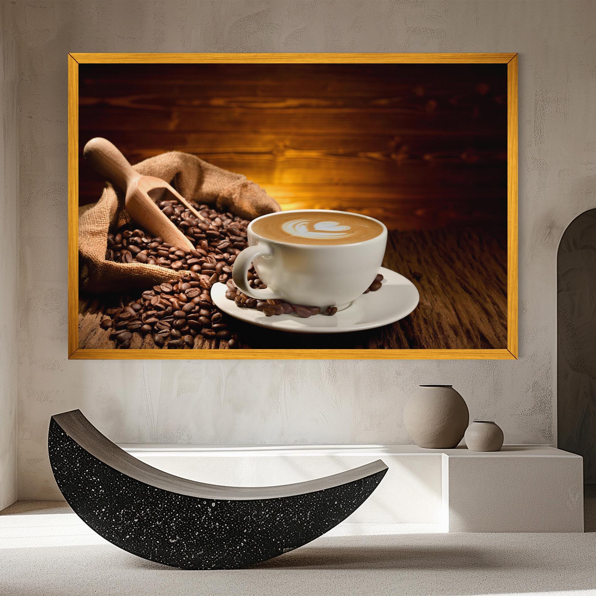 Картина на платно Latte Coffee mockup 8
