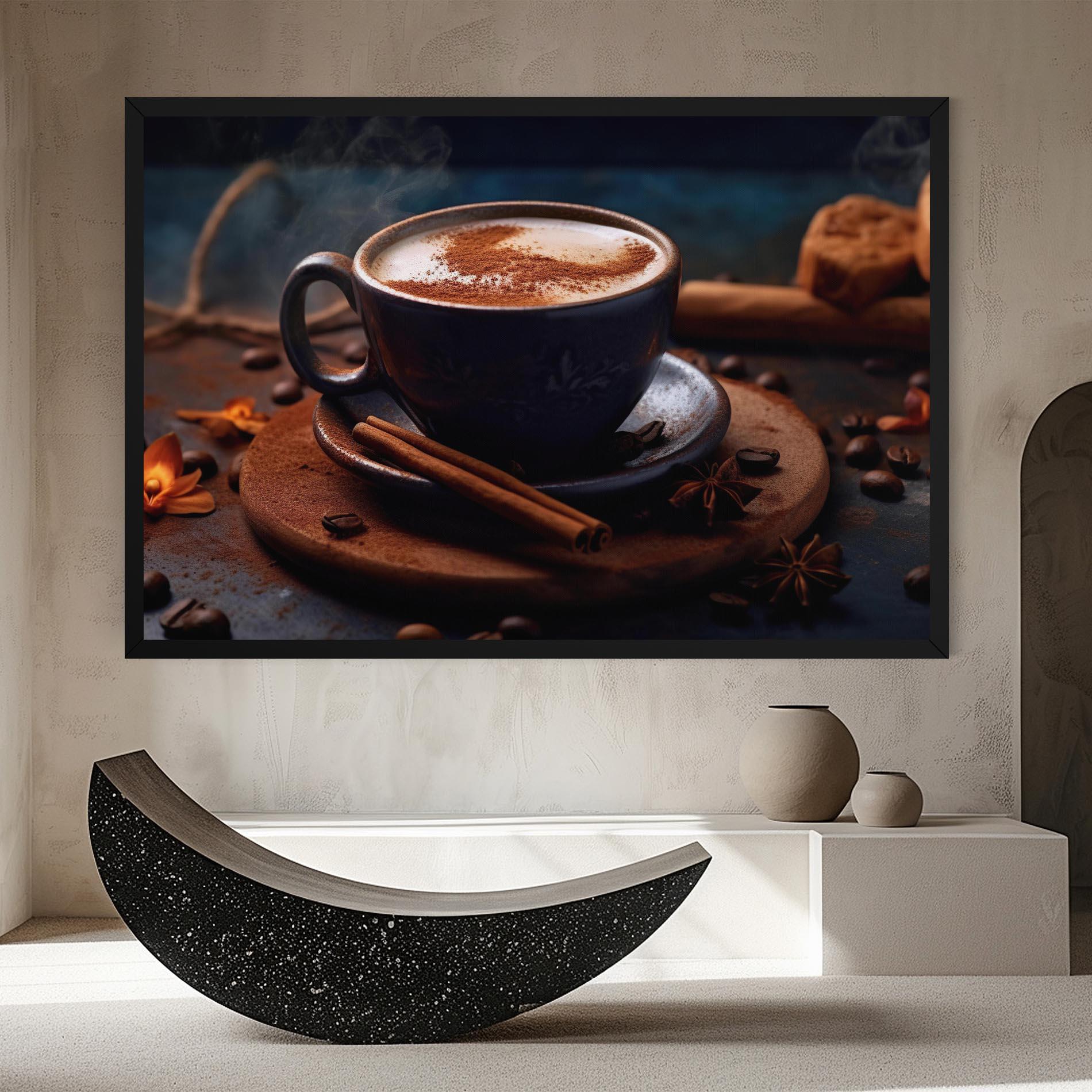 Картина на платно Cinnamon Coffee Cup mockup 8