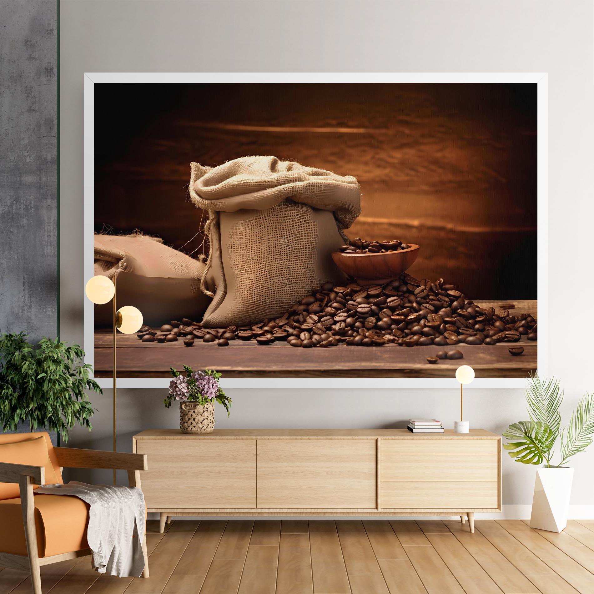 Картина на платно Big Bag Of Coffee Beans mockup 9