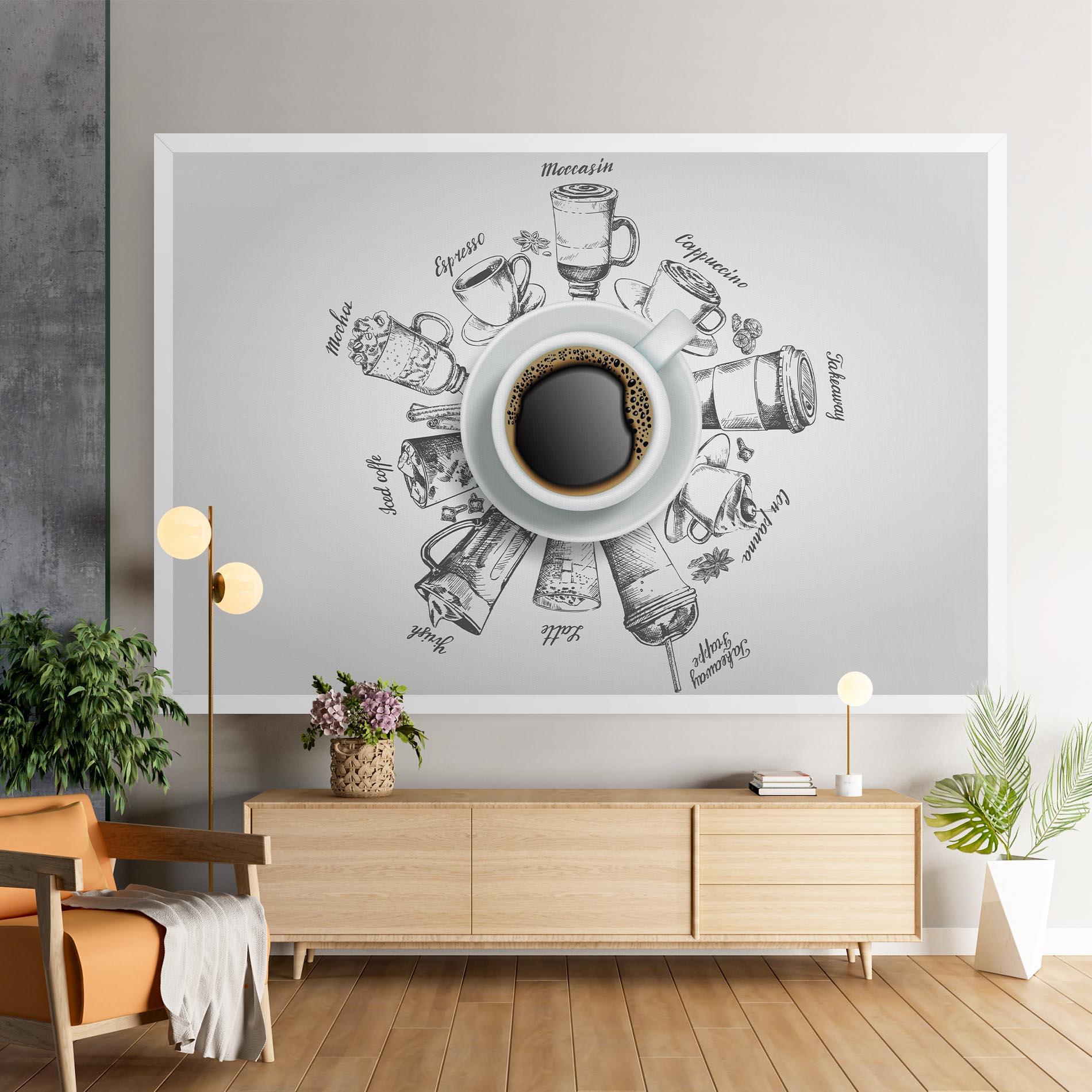 Картина на платно Coffee List mockup 9