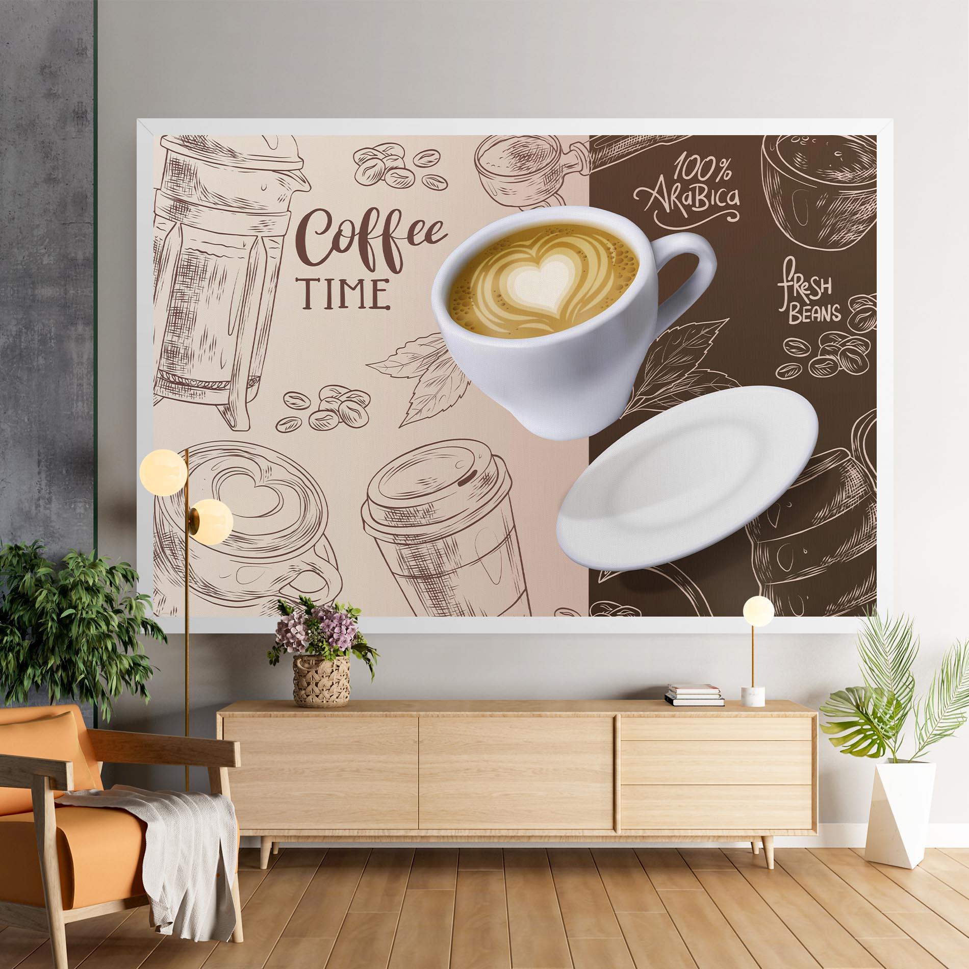 Картина на платно Coffee Time mockup 9