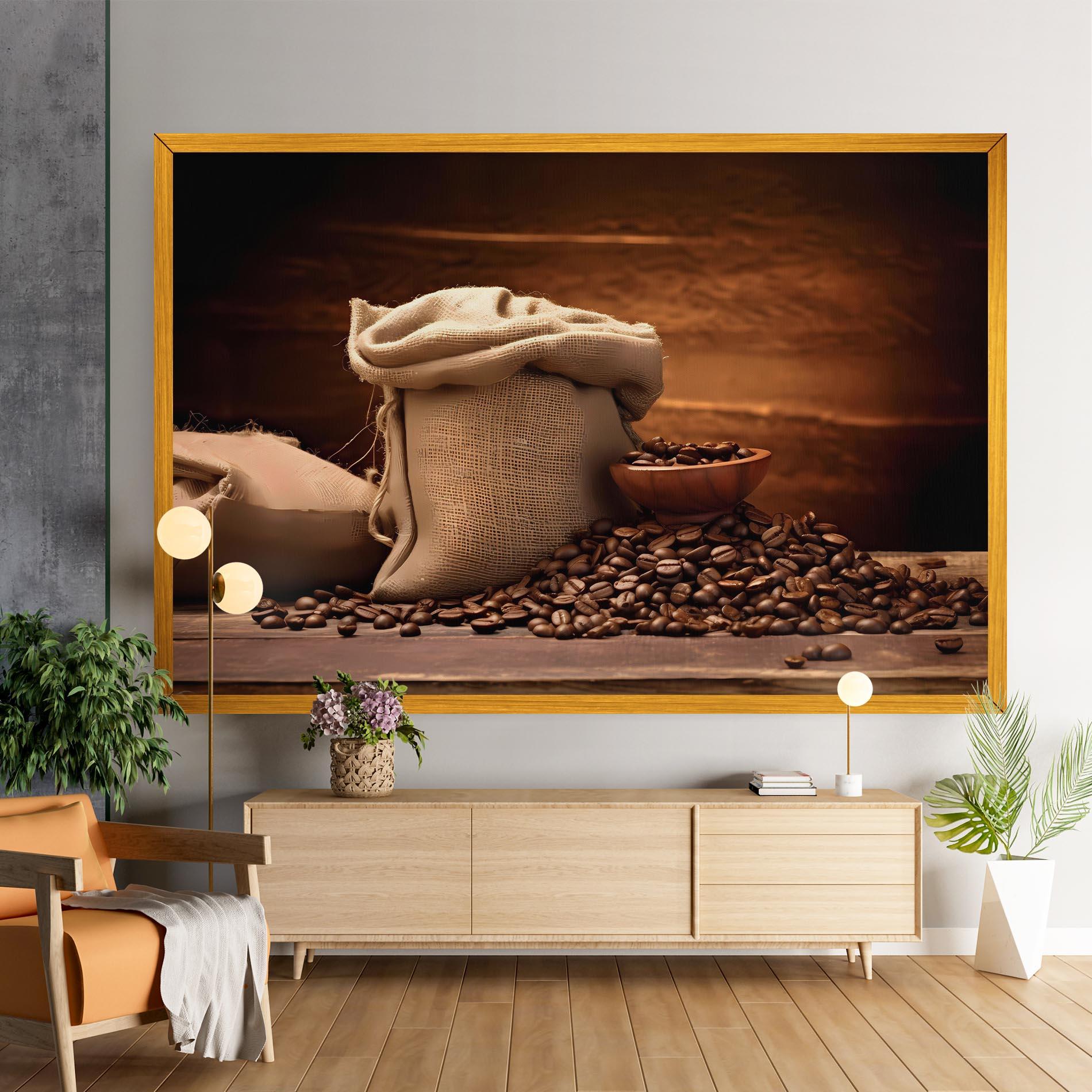Картина на платно Big Bag Of Coffee Beans mockup 9
