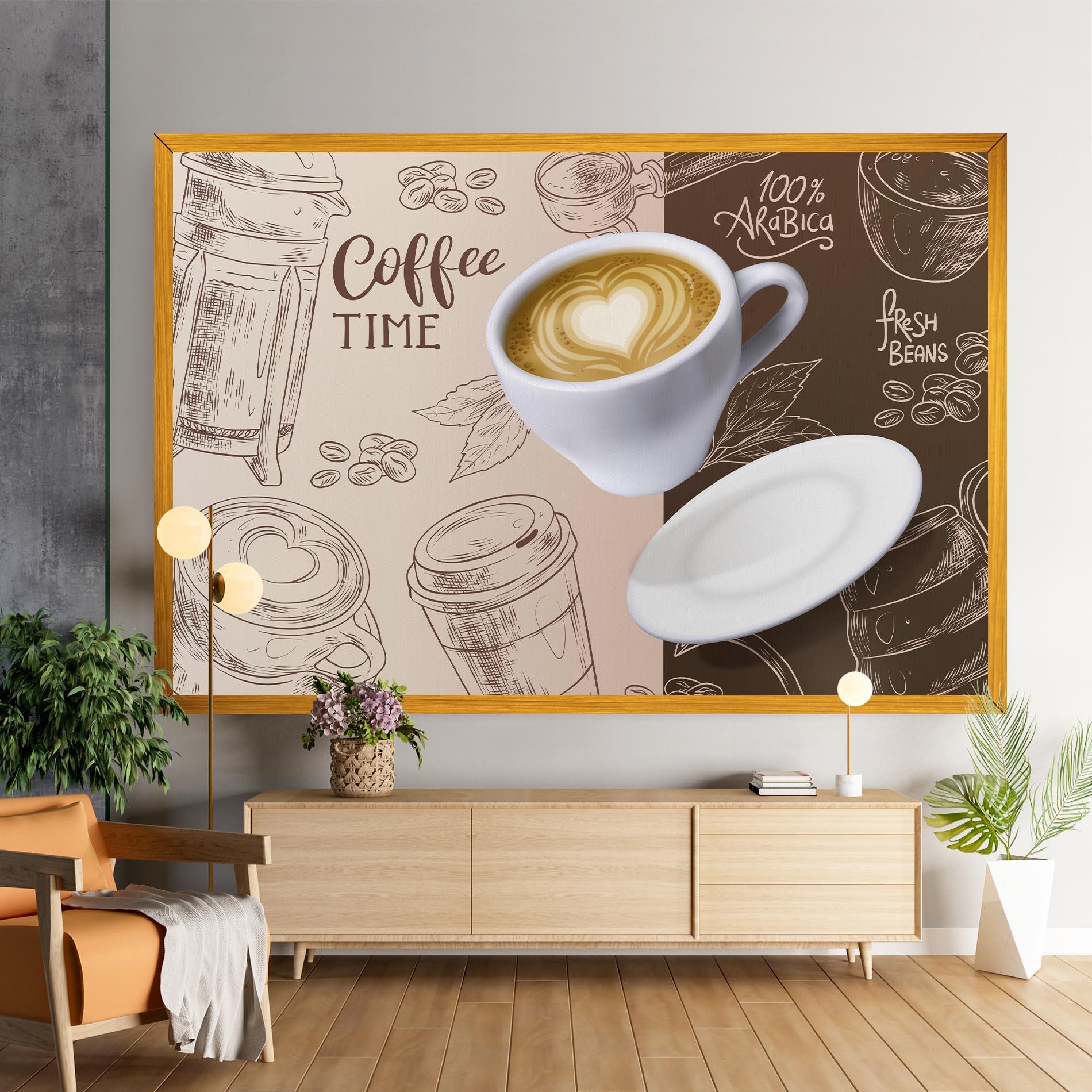 Картина на платно Coffee Time mockup 9