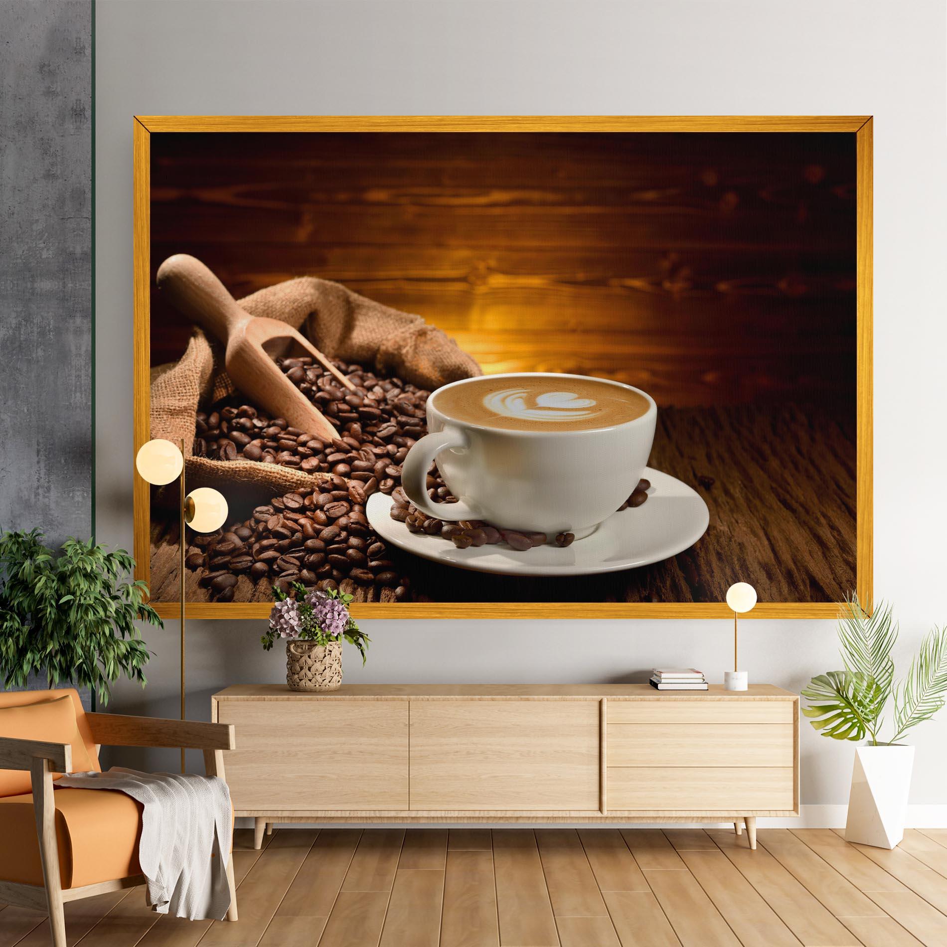 Картина на платно Latte Coffee mockup 9