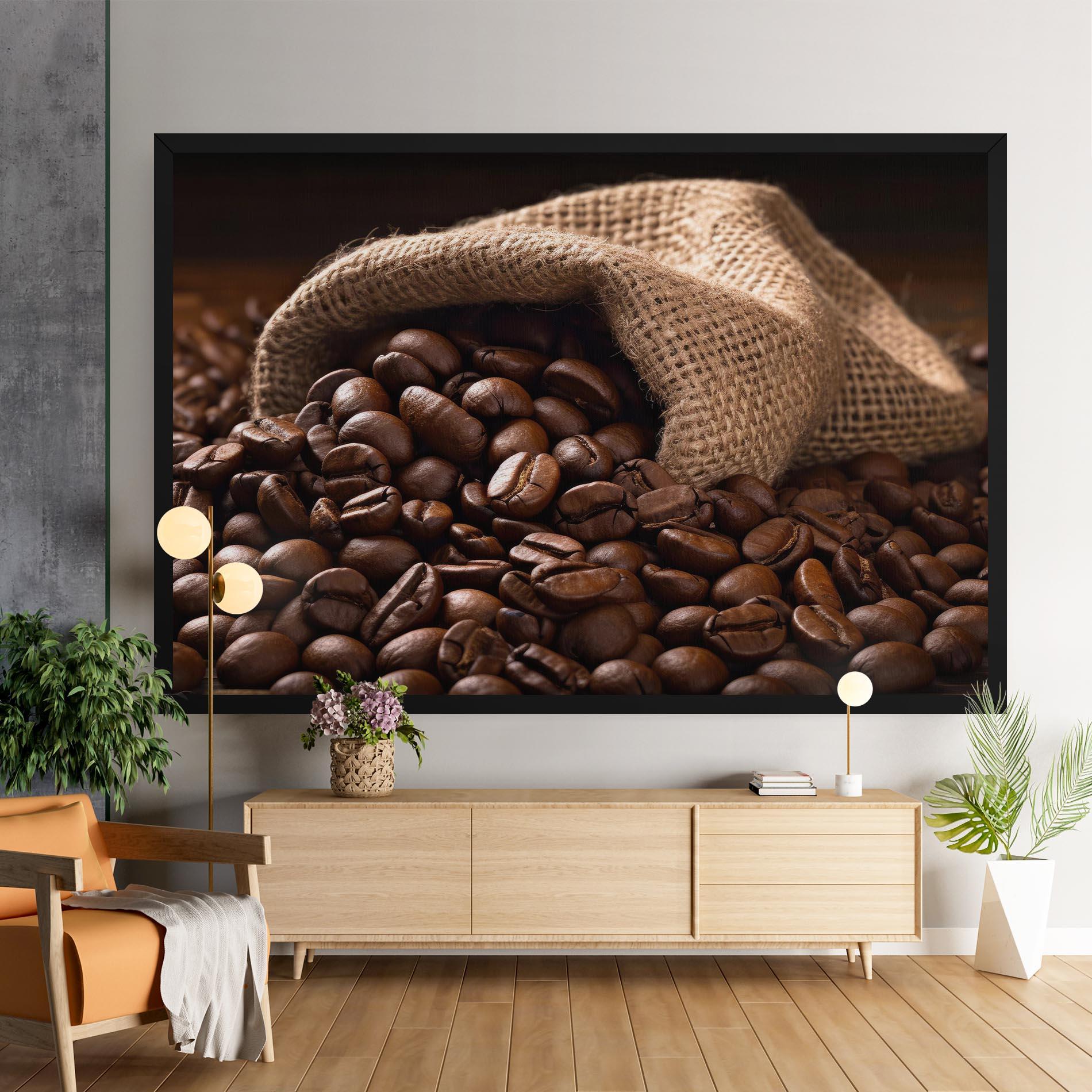 Картина на платно Bag Of Coffee Beans mockup 9