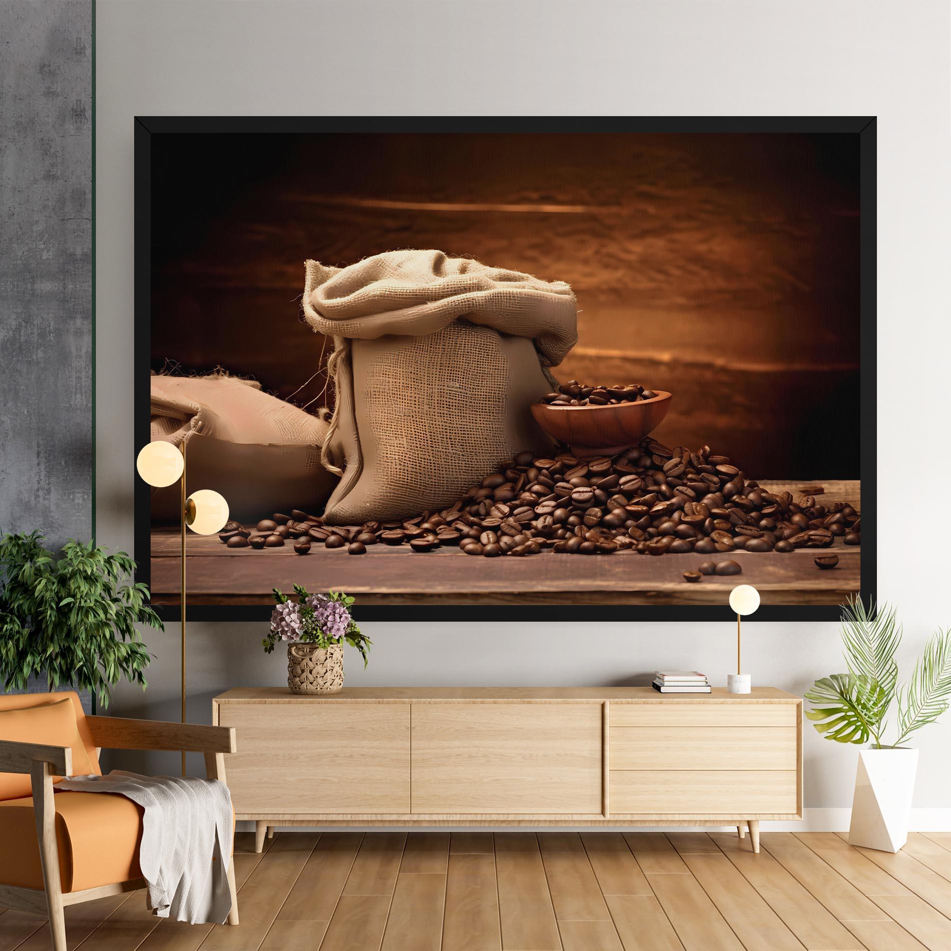 Картина на платно Big Bag Of Coffee Beans mockup 9