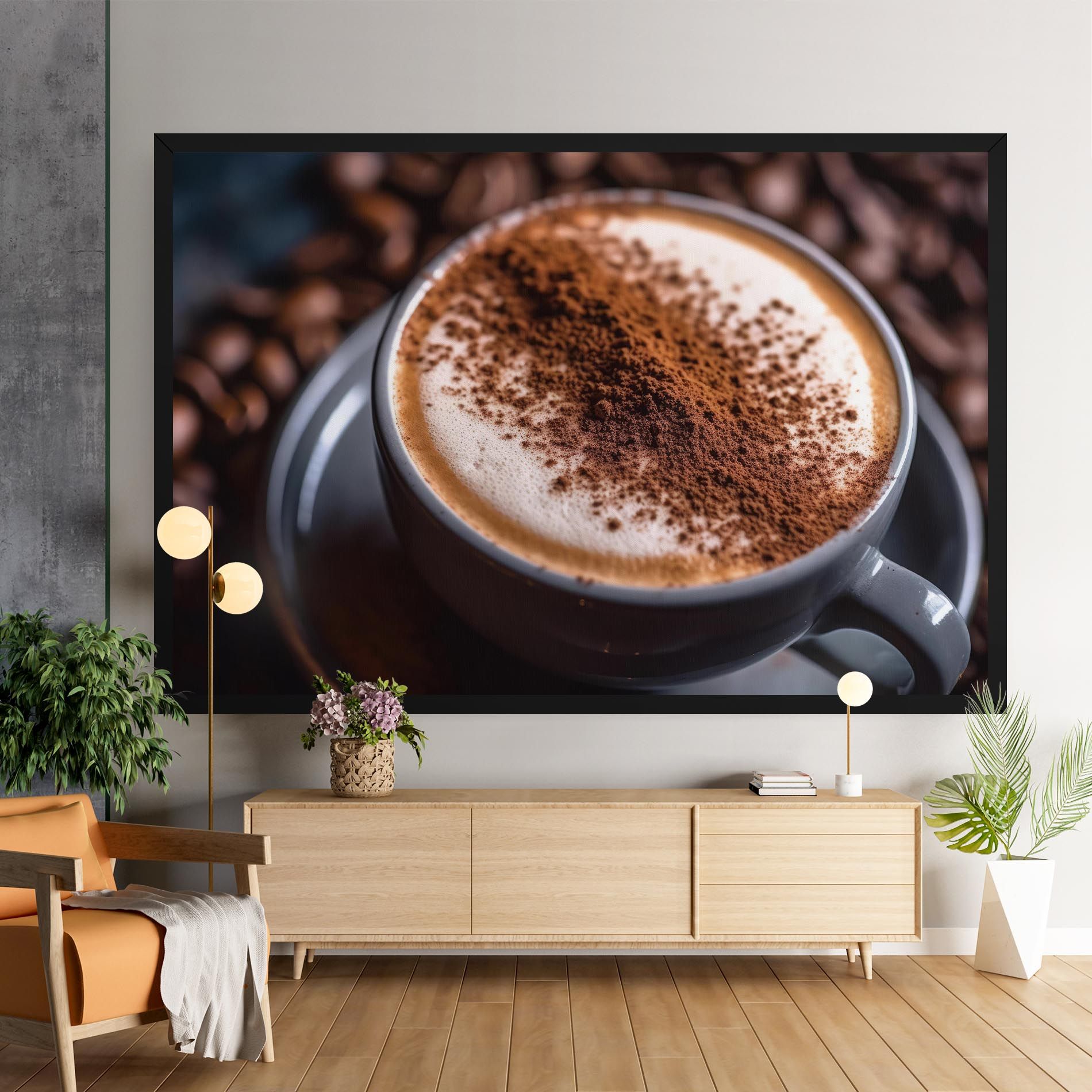 Cappuccino Coffee Close Up mockup 9