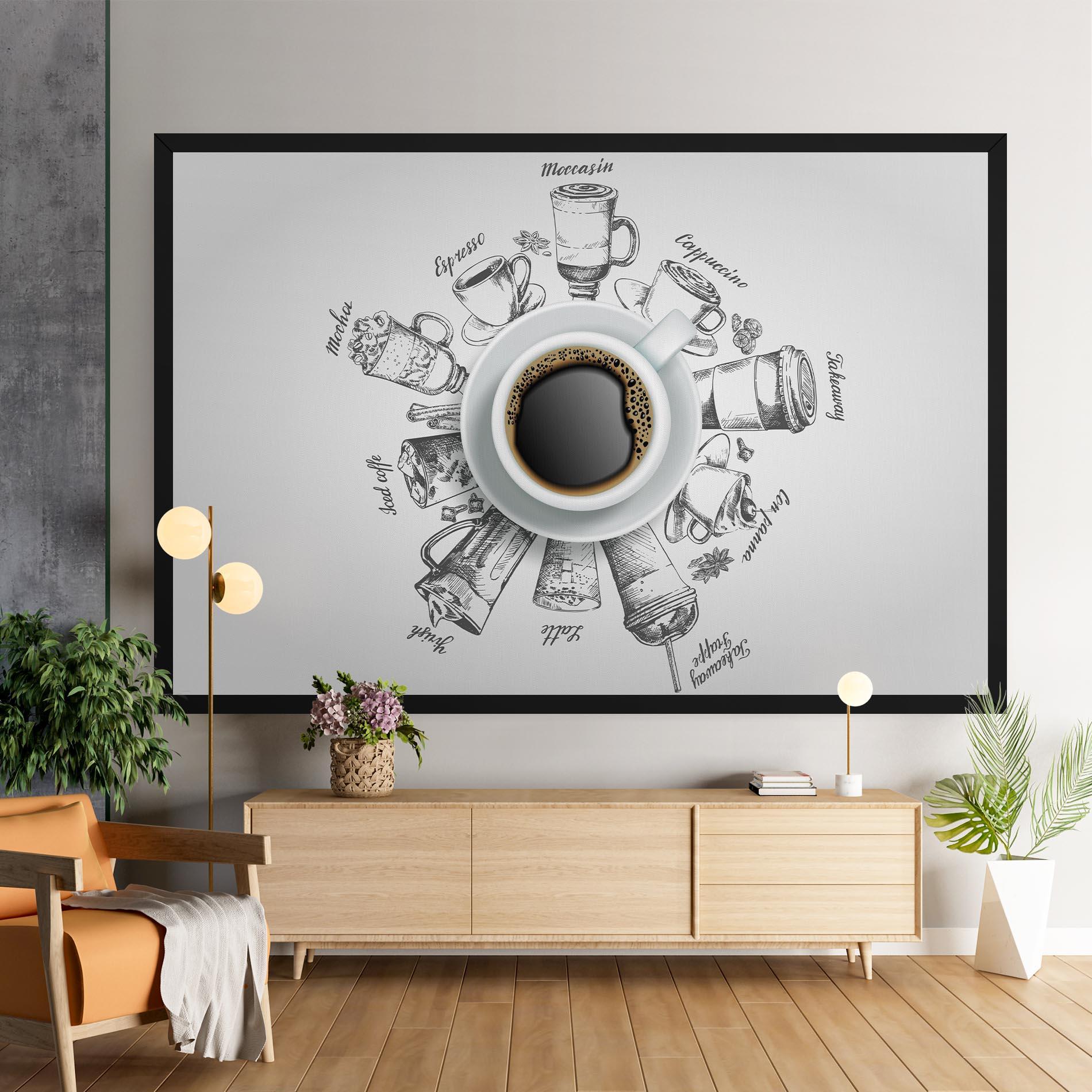 Картина на платно Coffee List mockup 9