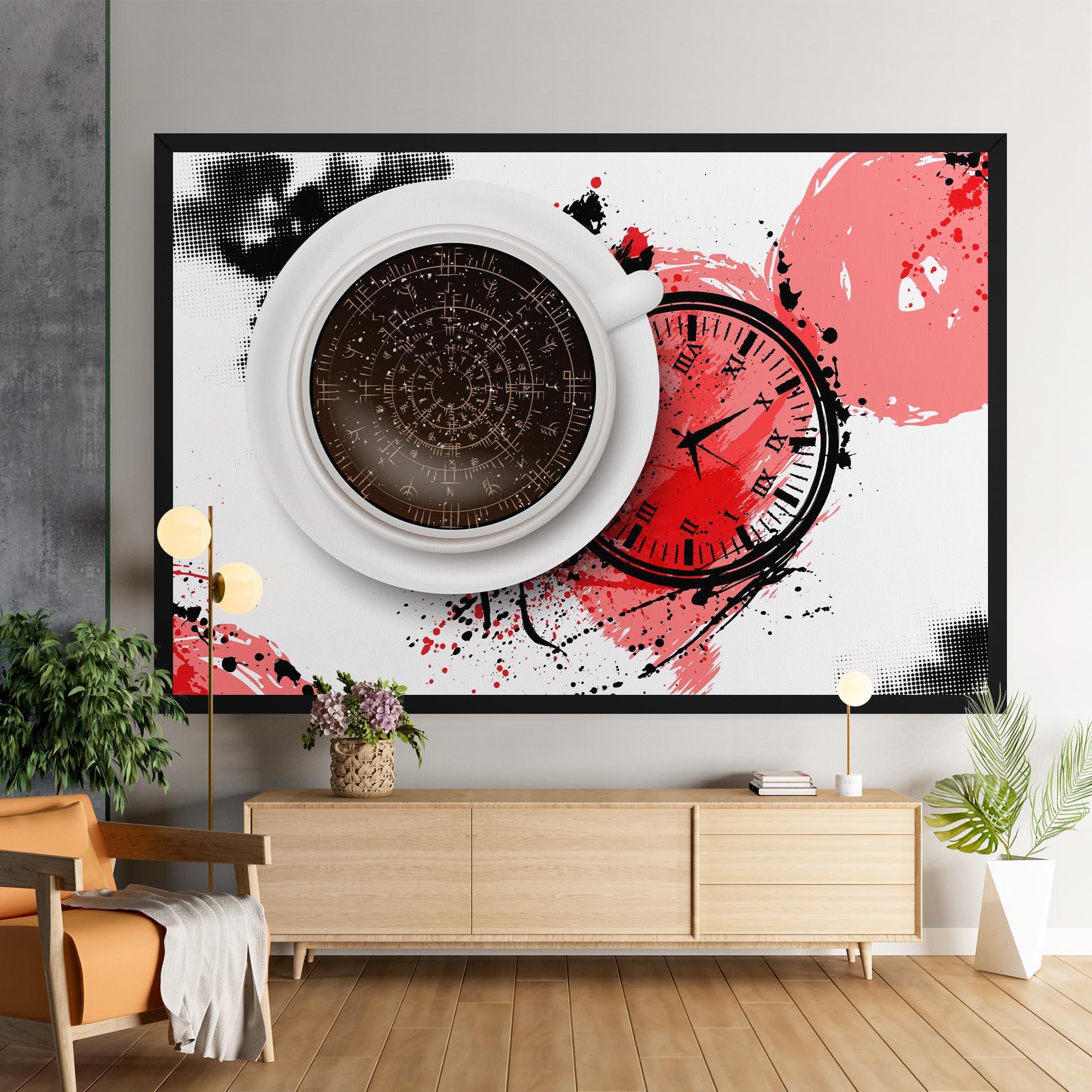 Картина на платно Coffee Reading mockup 9