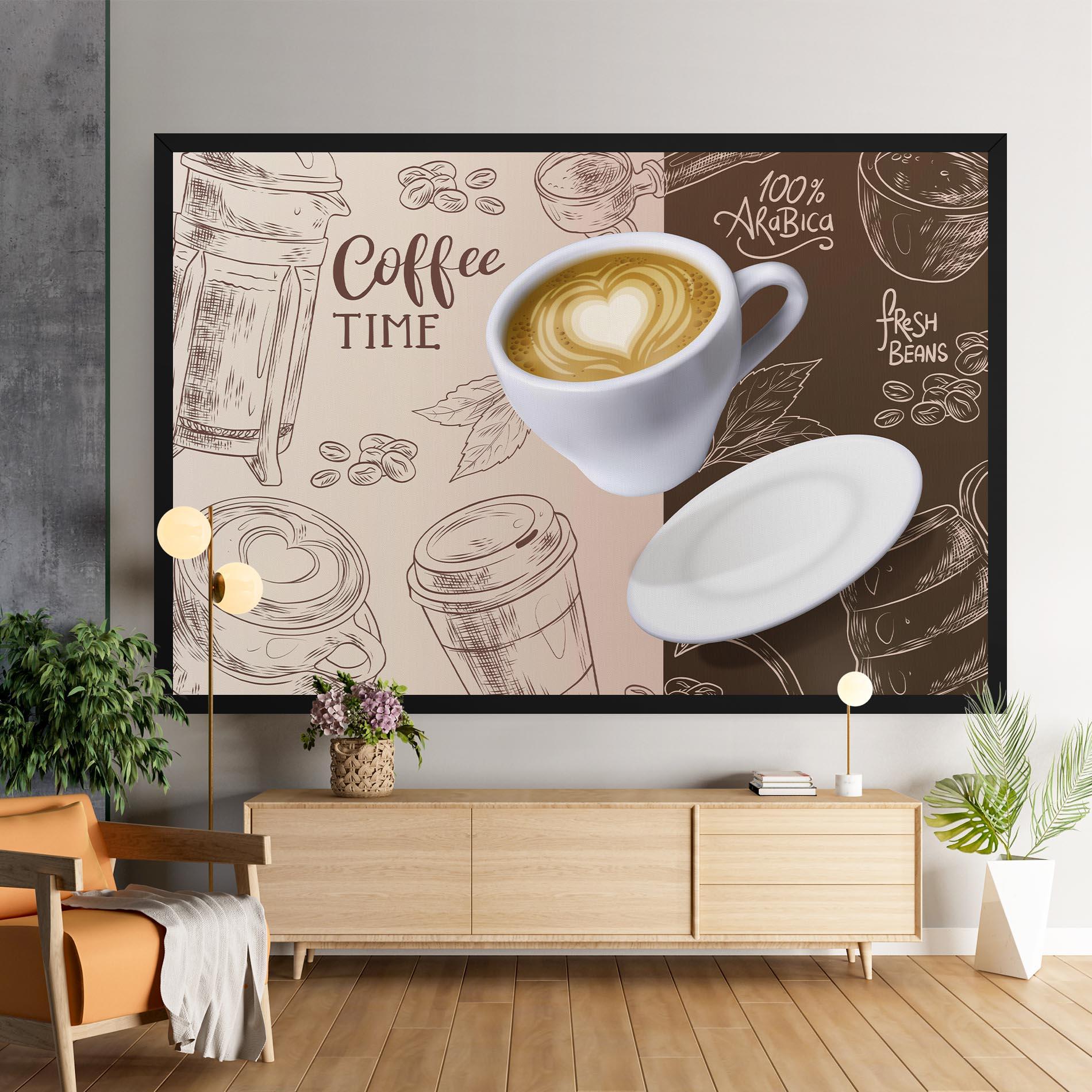 Картина на платно Coffee Time mockup 9