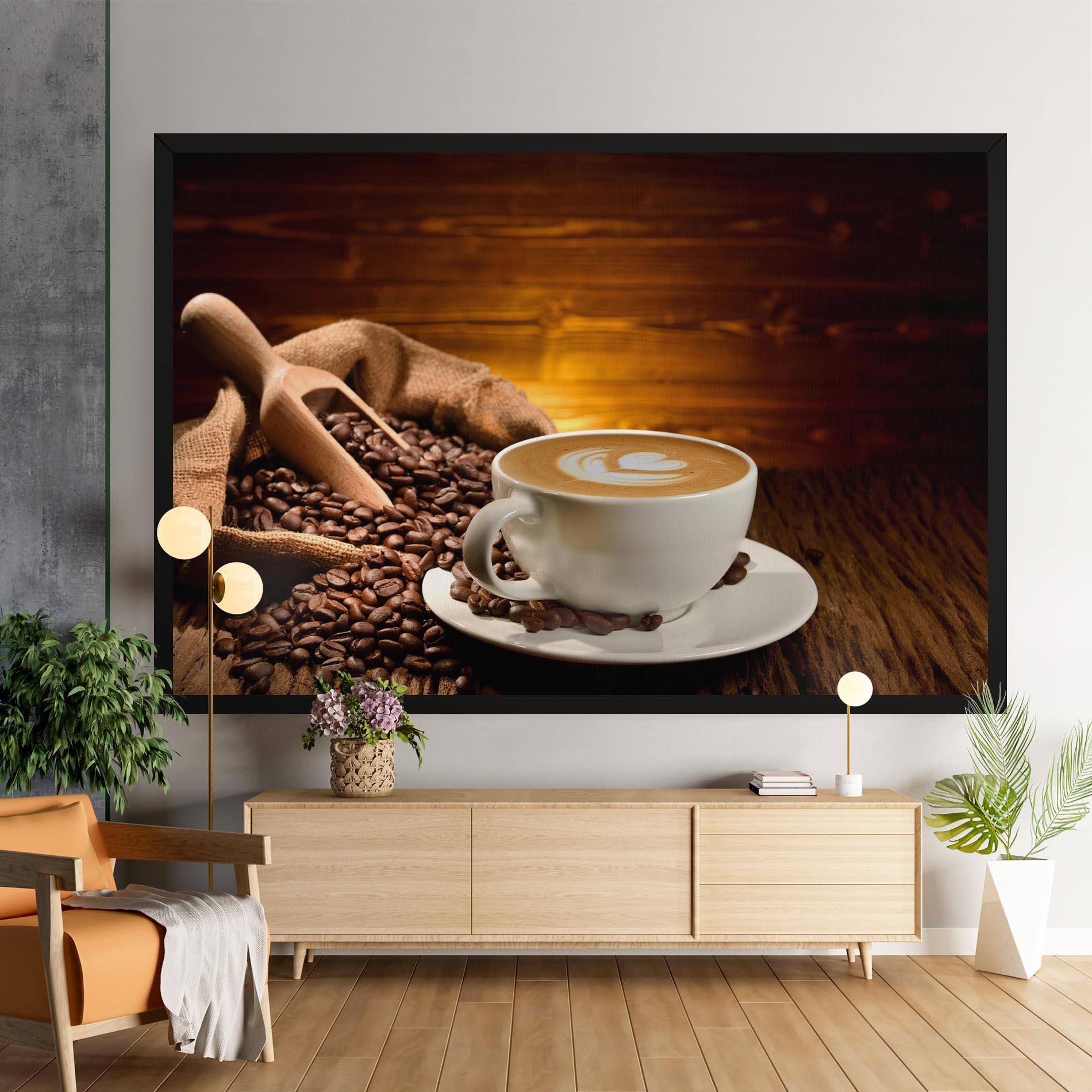 Картина на платно Latte Coffee mockup 9