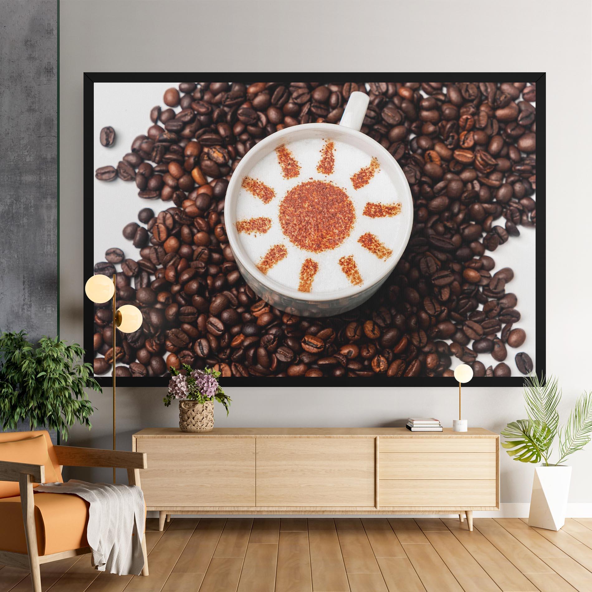 Картина на платно Sun Pattern Coffee mockup 9