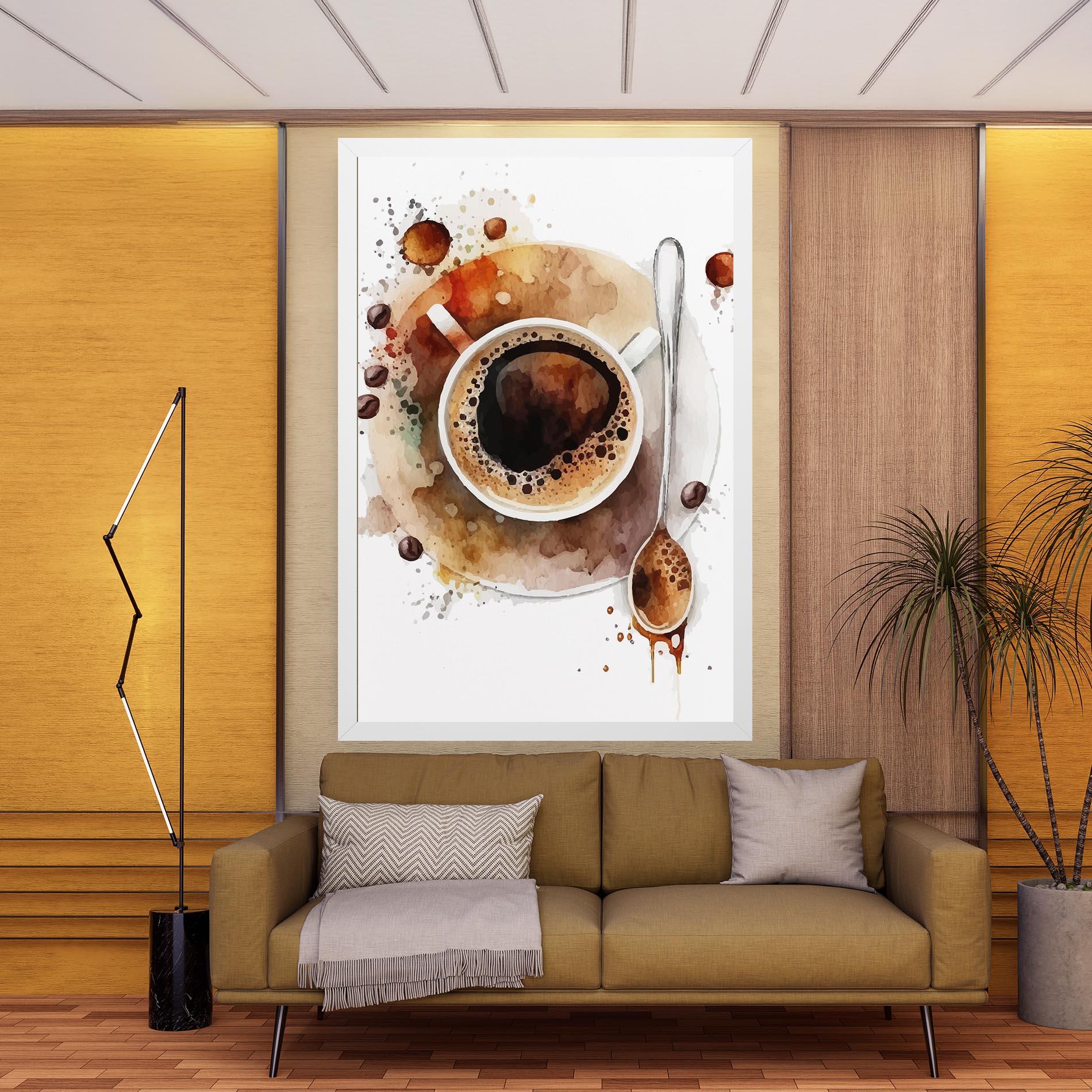 Картина на платно Coffee Liquid mockup 9