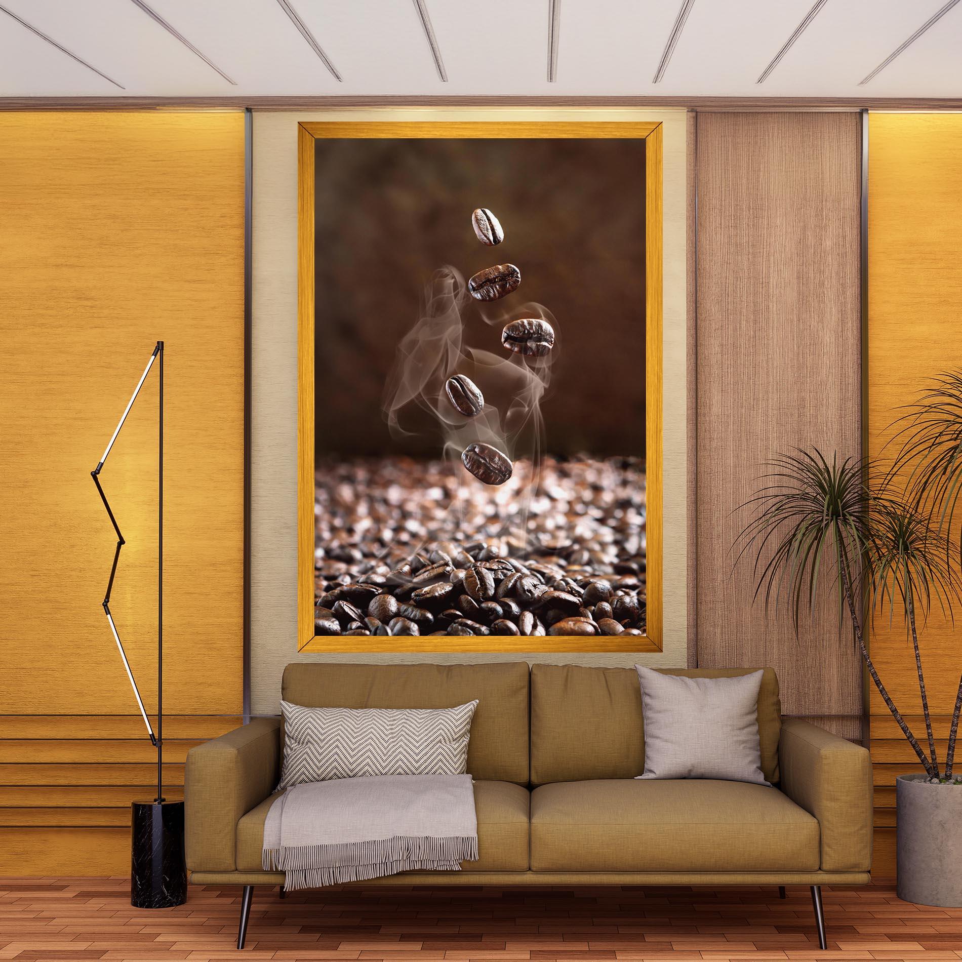 Картина на платно Close Up Falling Beans mockup 9
