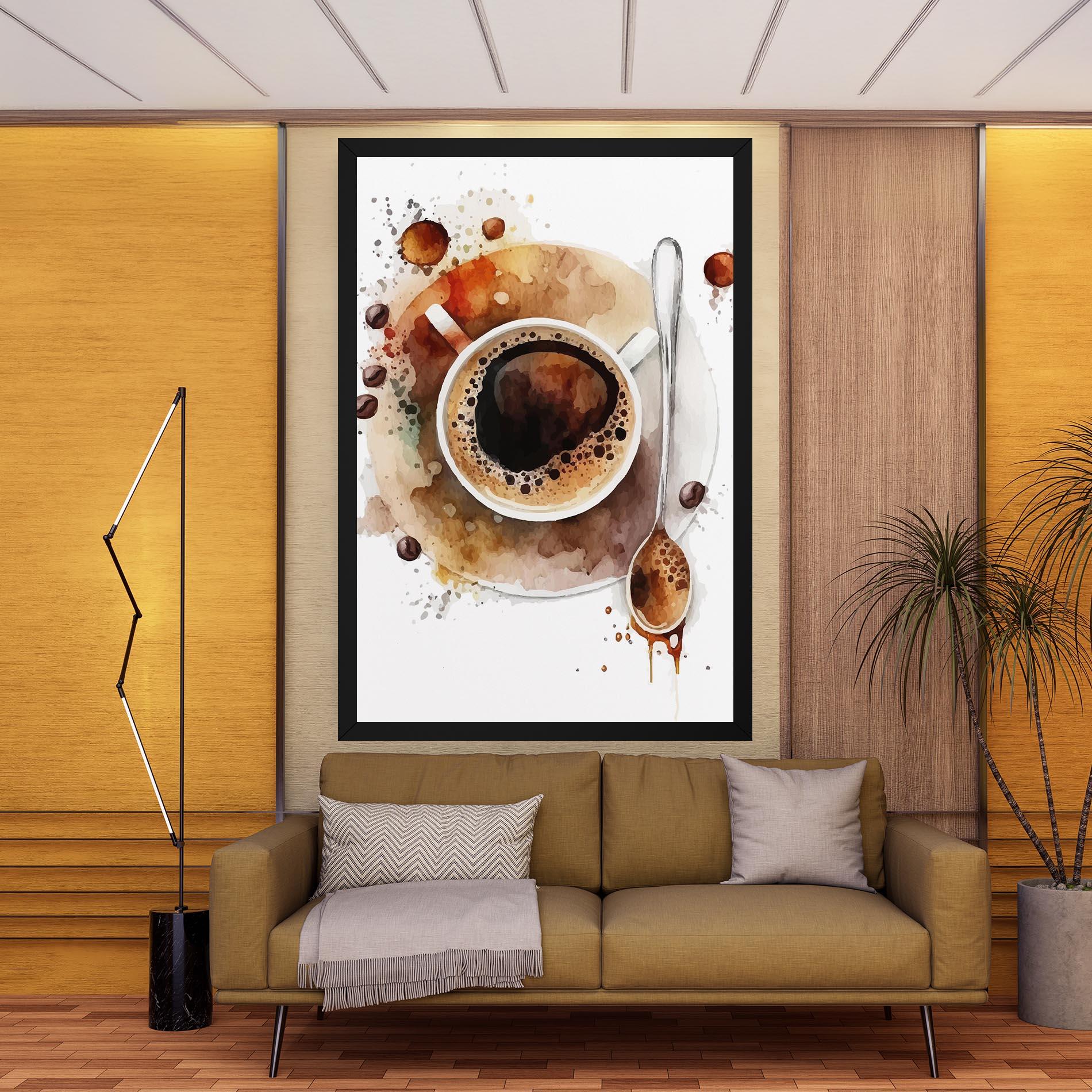 Картина на платно Coffee Liquid mockup 9
