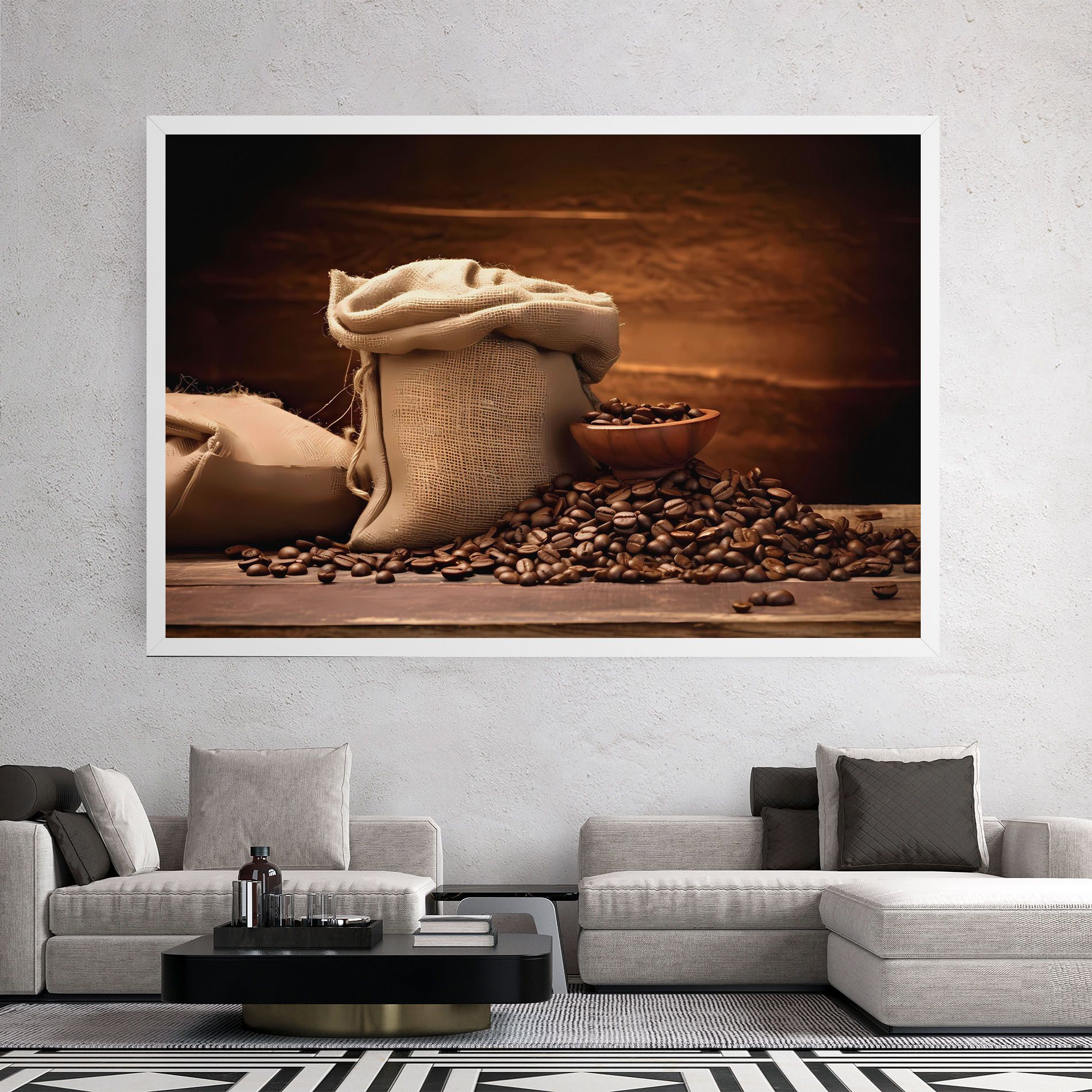 Big Bag Of Coffee Beans mockup 2