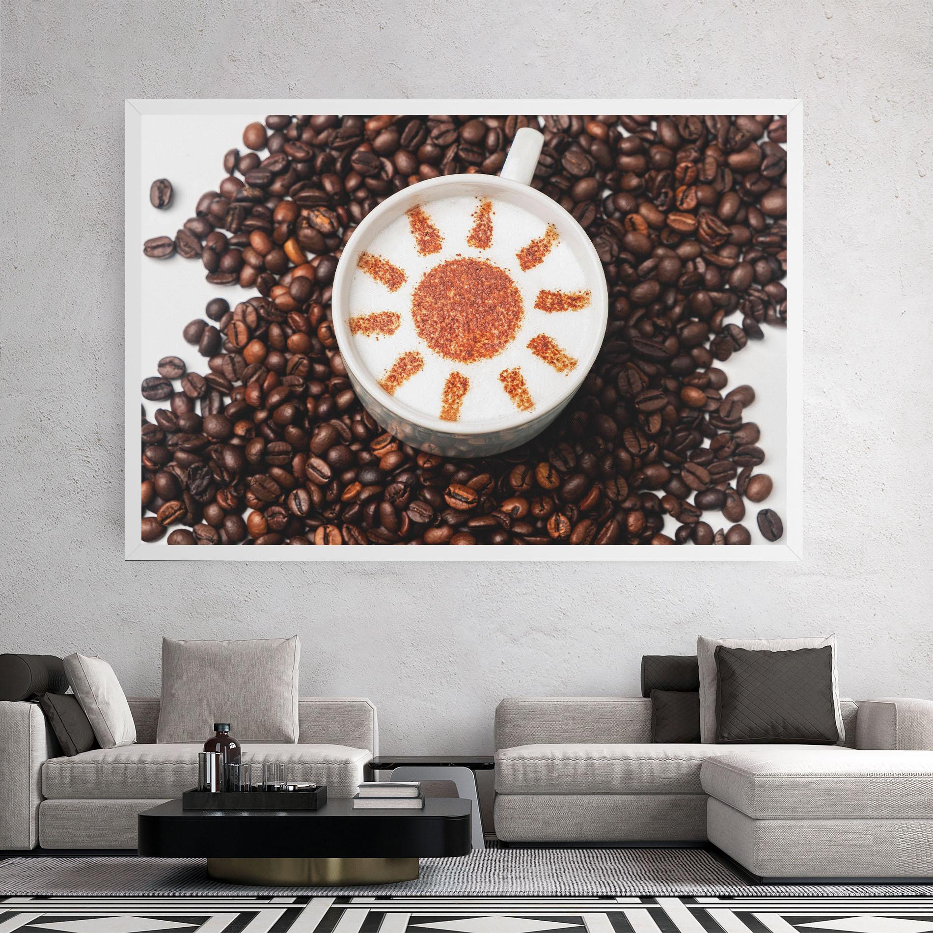 Картина на платно Sun Pattern Coffee mockup 2