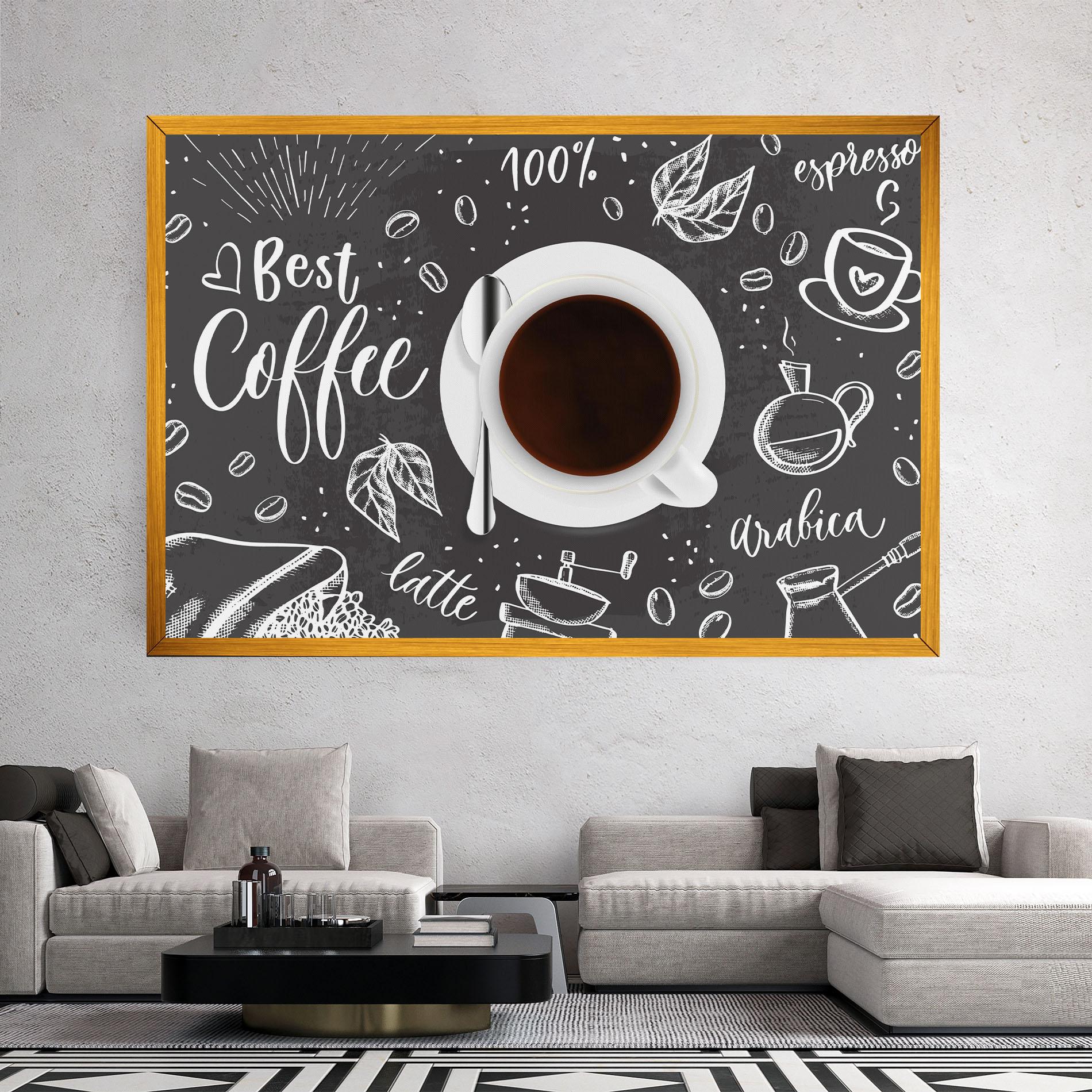 Картина на платно Best Coffee mockup 2