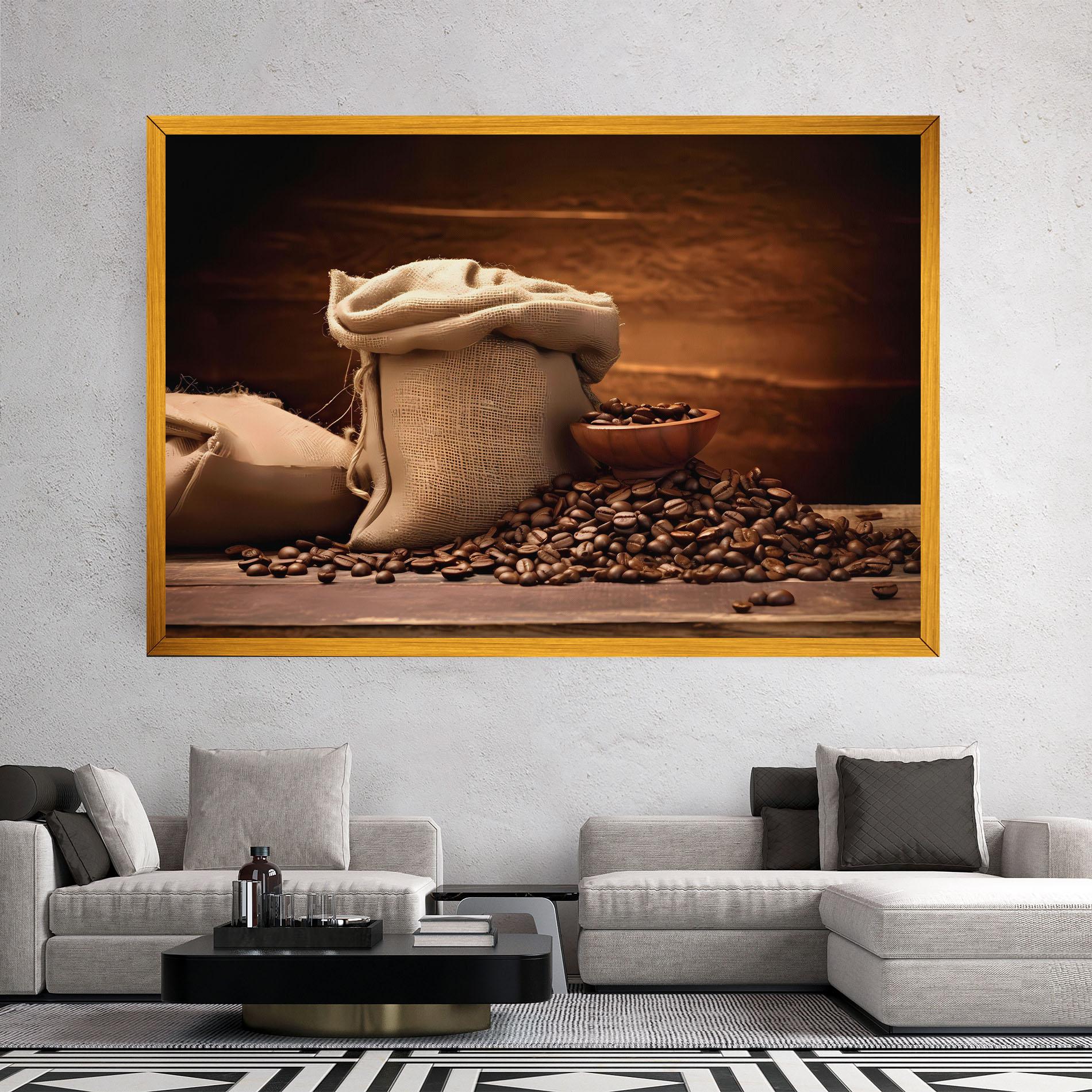 Картина на платно Big Bag Of Coffee Beans mockup 2