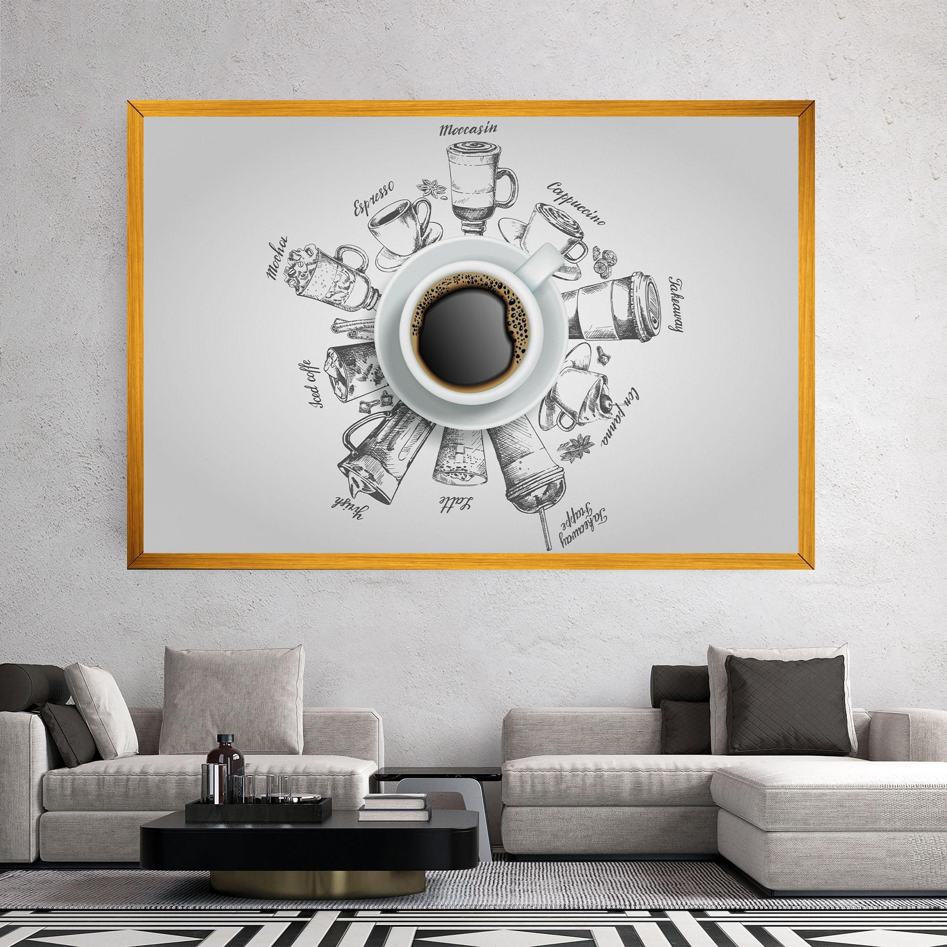Картина на платно Coffee List mockup 2
