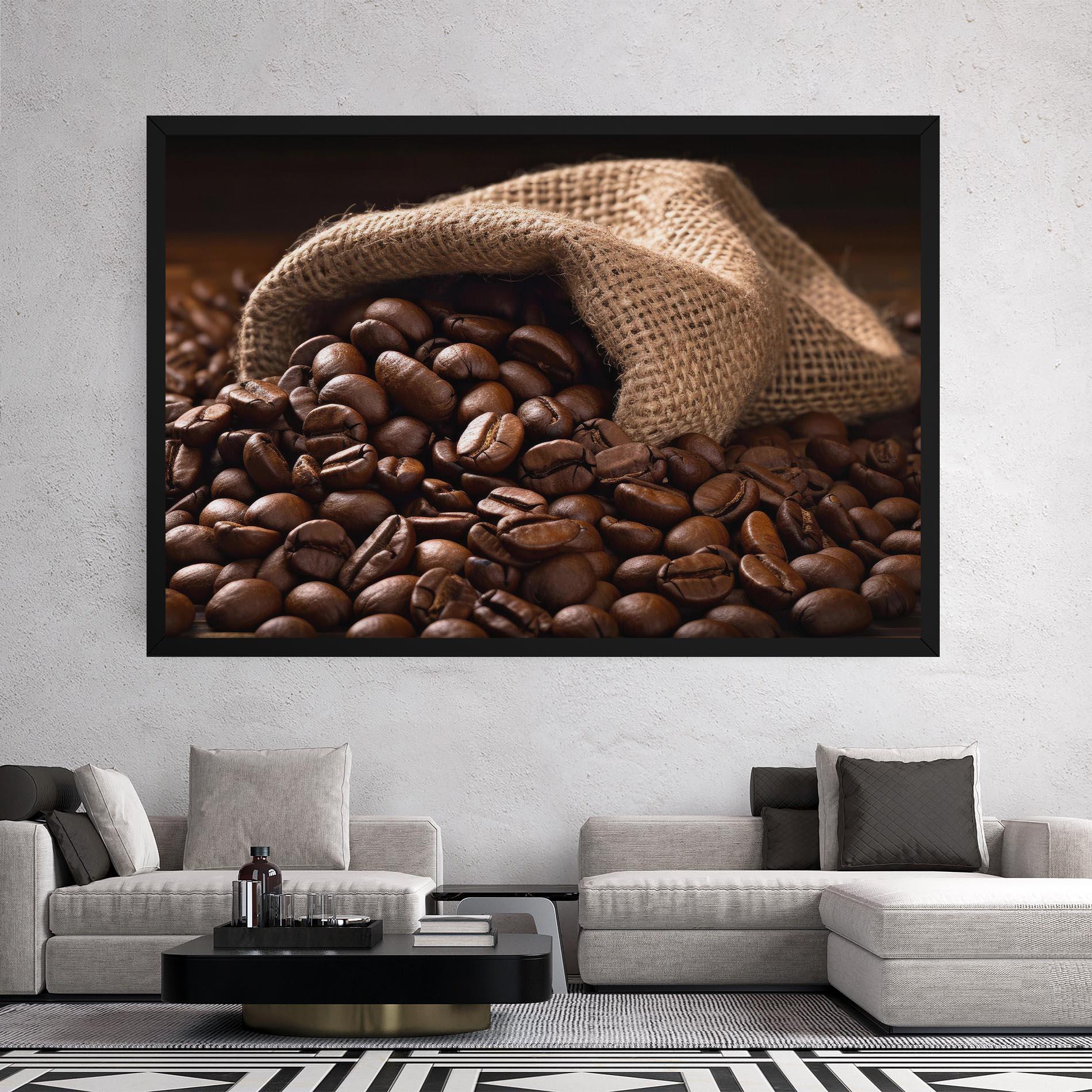 Картина на платно Bag Of Coffee Beans mockup 2
