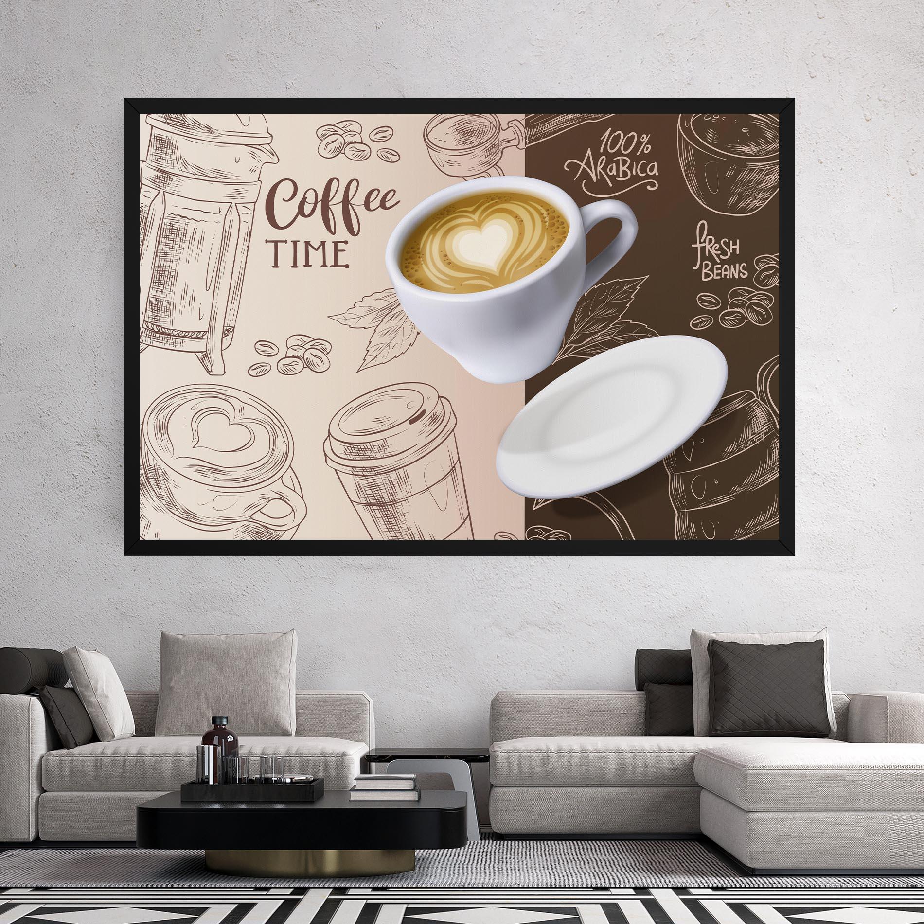 Картина на платно Coffee Time mockup 2