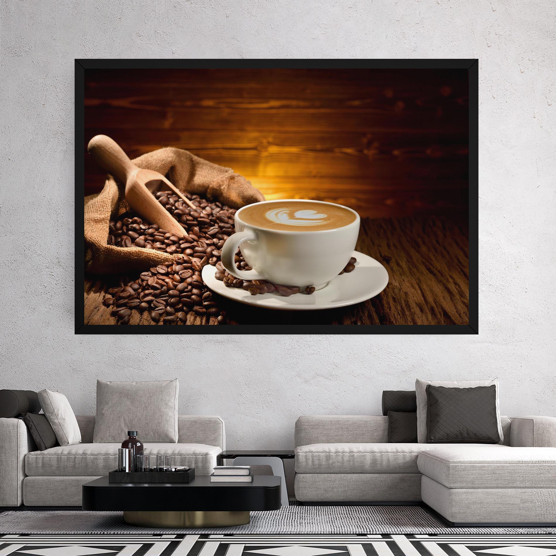 Картина на платно Latte Coffee mockup 2
