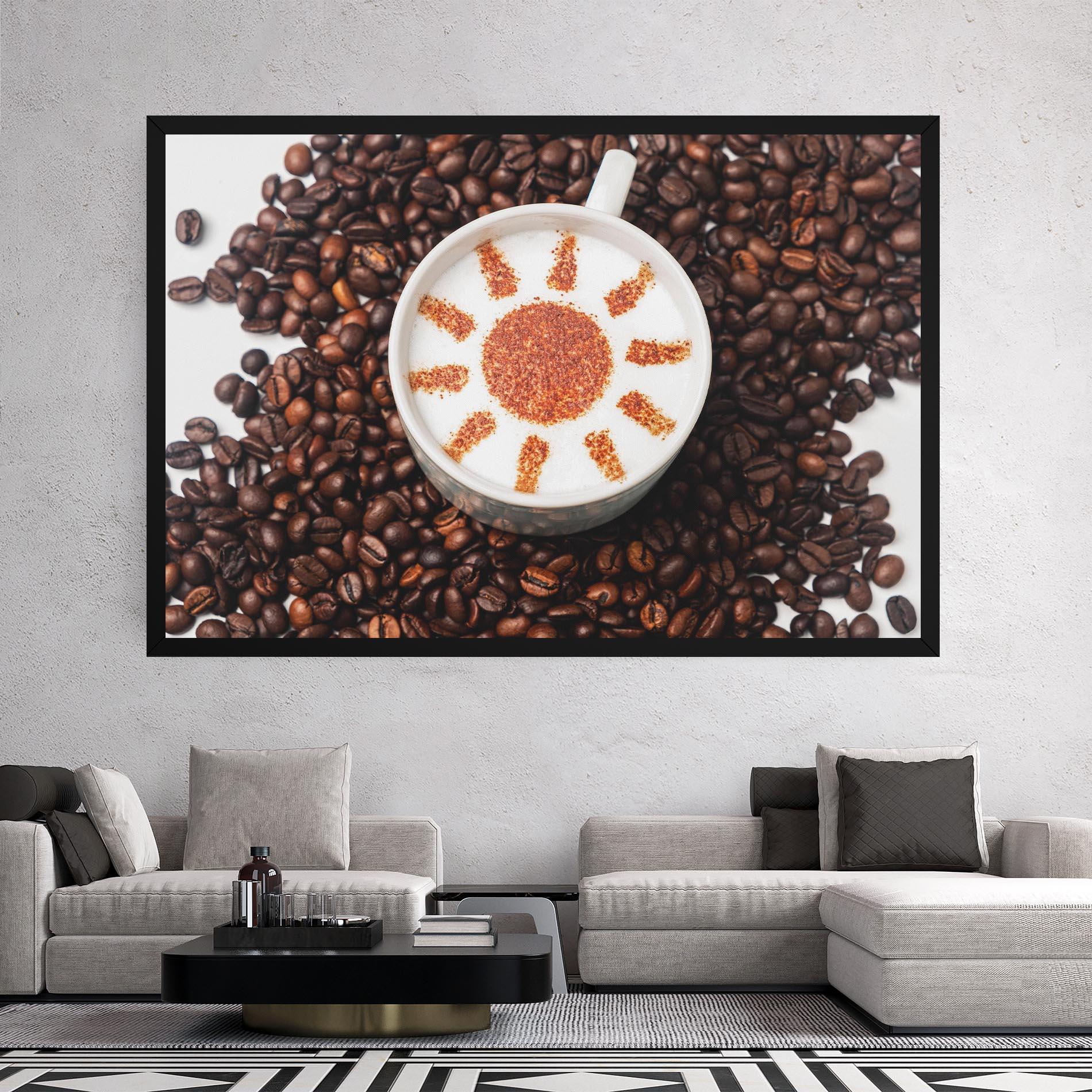 Картина на платно Sun Pattern Coffee mockup 2