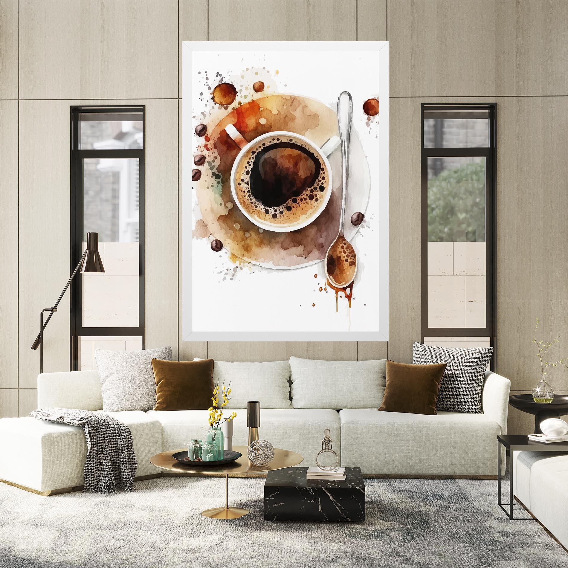 Картина на платно Coffee Liquid mockup 2