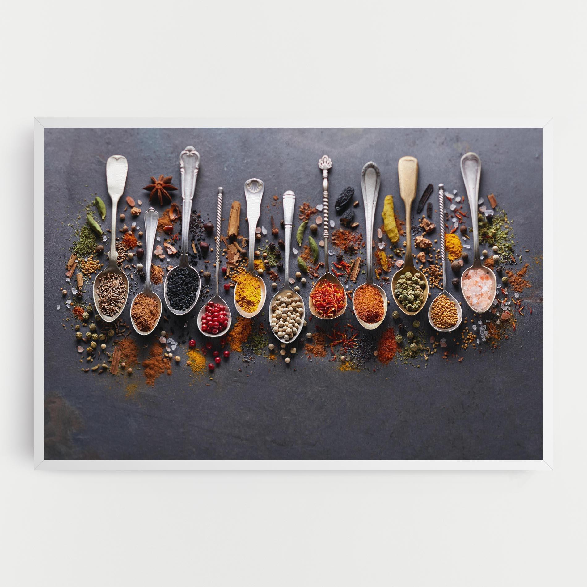 Картина на платно Spices Black Board mockup 0