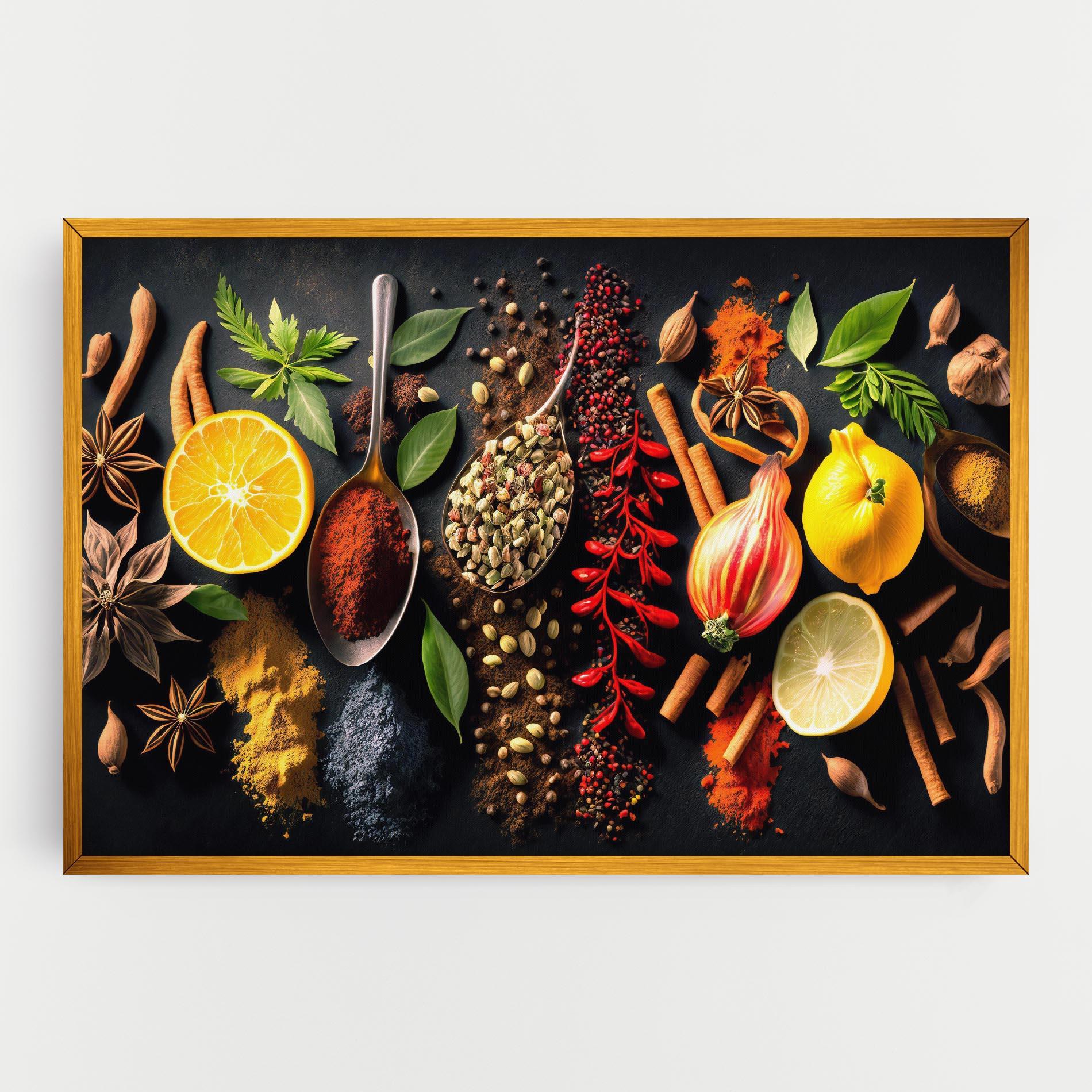 Картина на платно Closeup Pices mockup 0