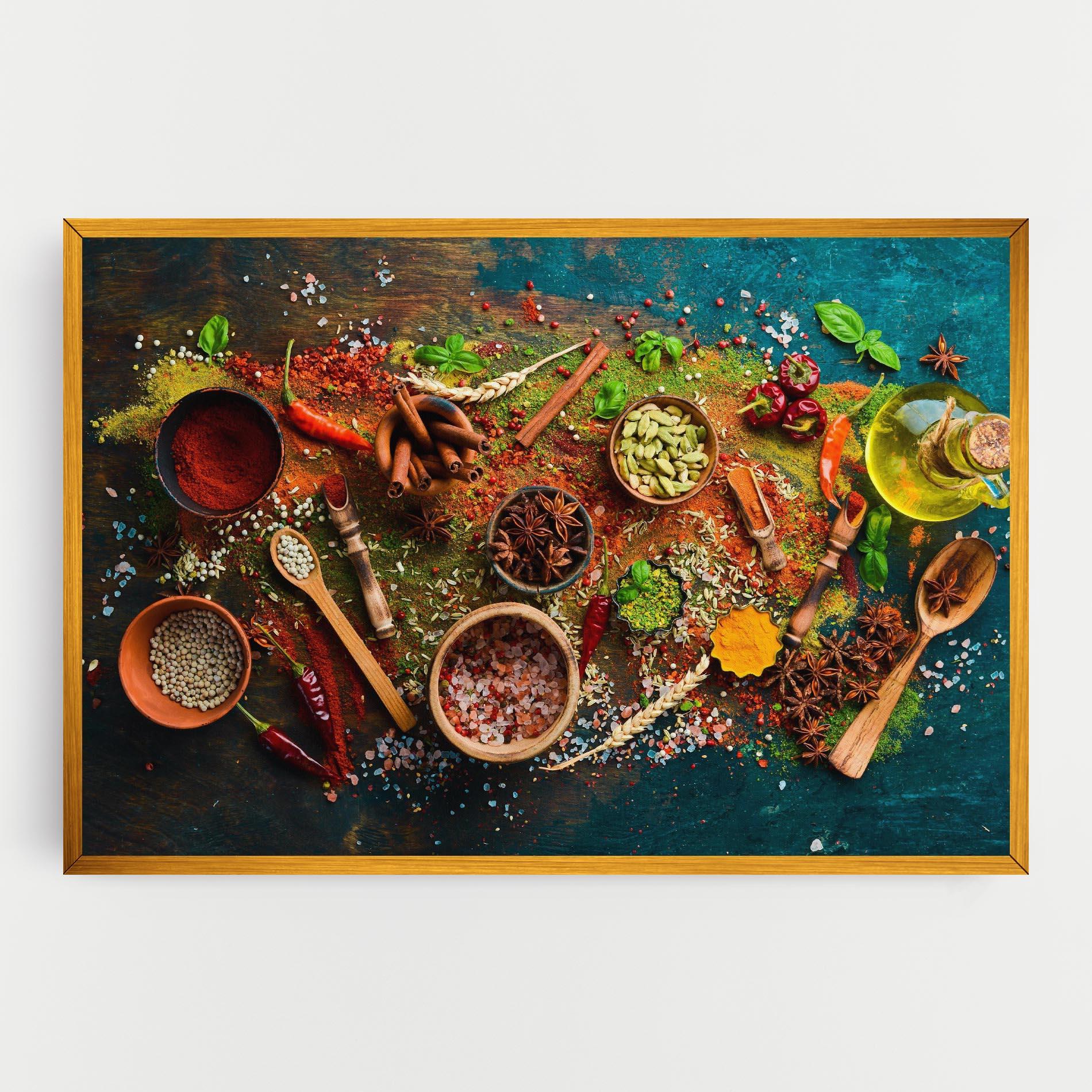 Картина на платно Seasonings Mix mockup 0