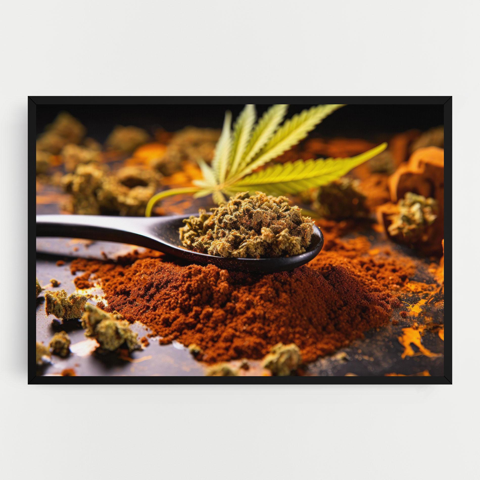 Картина на платно Cannabis Seasoning mockup 0