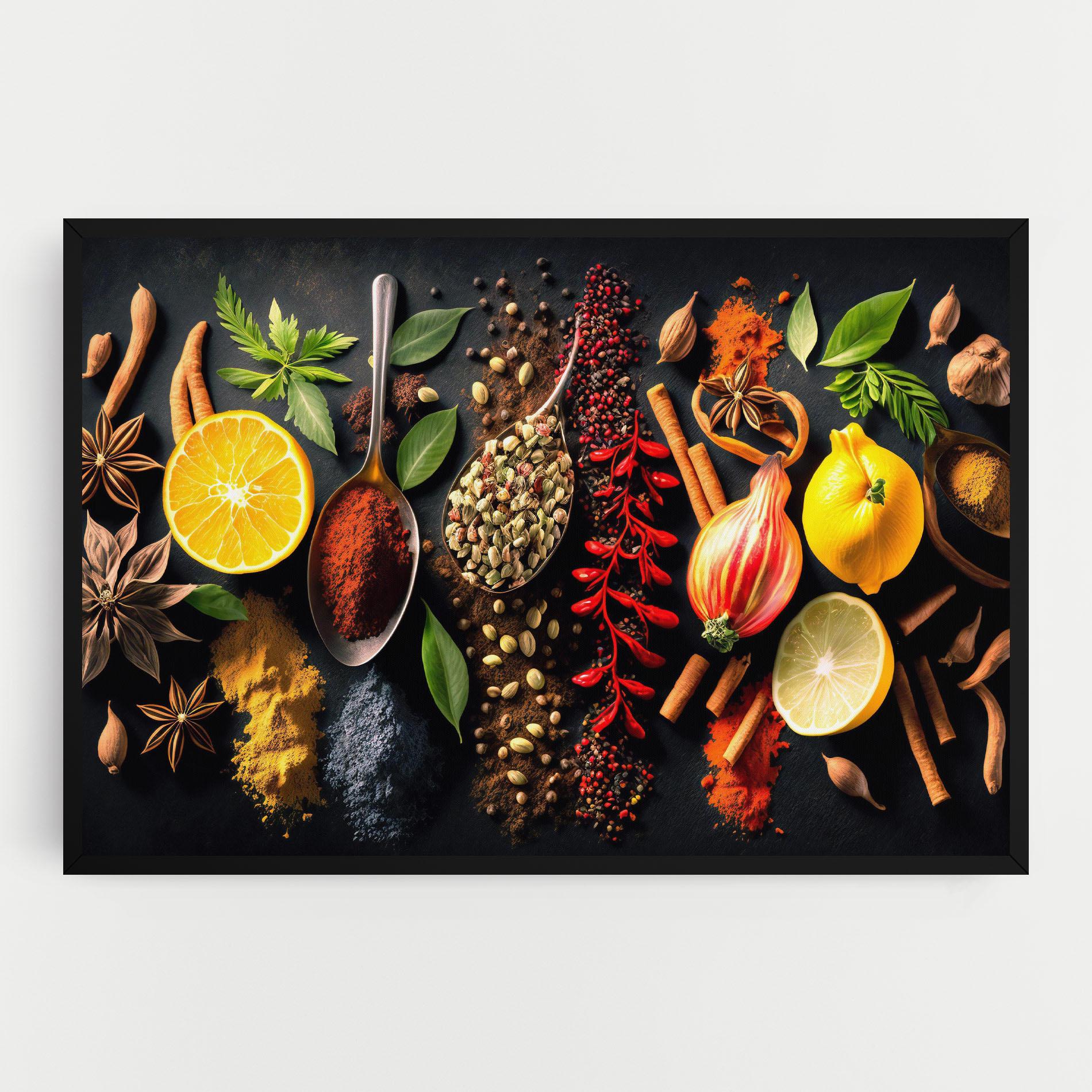 Картина на платно Closeup Pices mockup 0