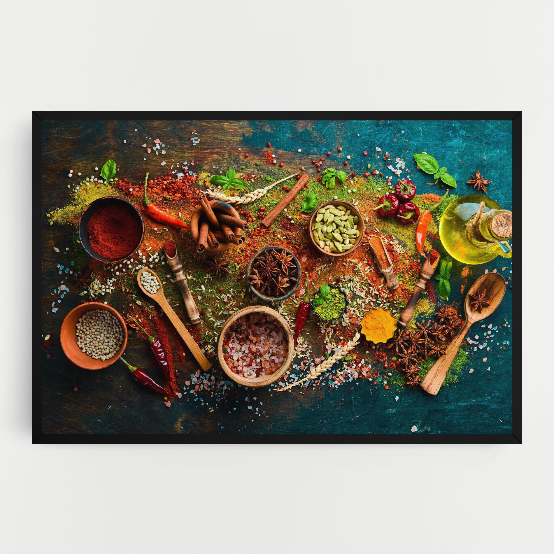 Картина на платно Seasonings Mix mockup 0