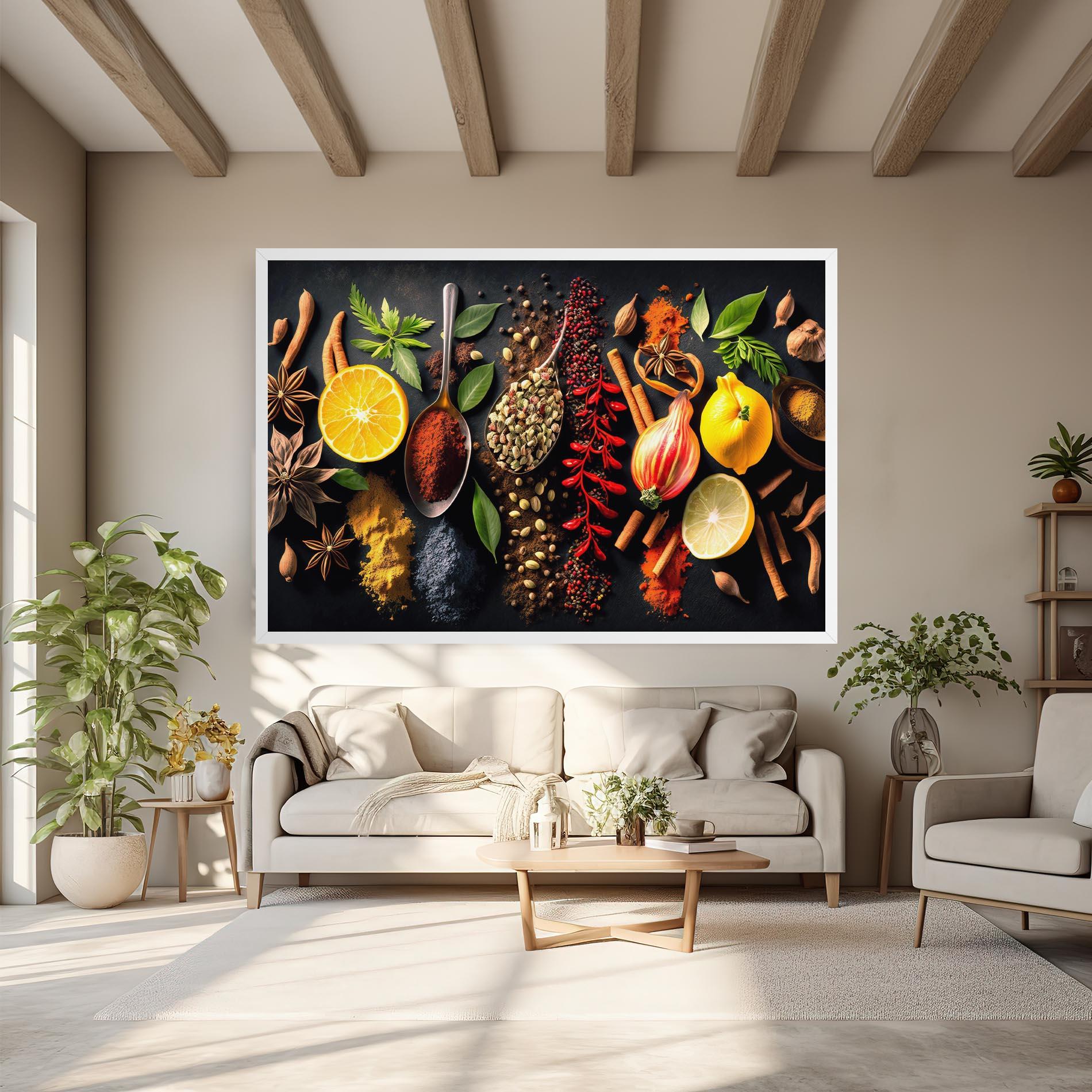 Картина на платно Closeup Pices mockup 6