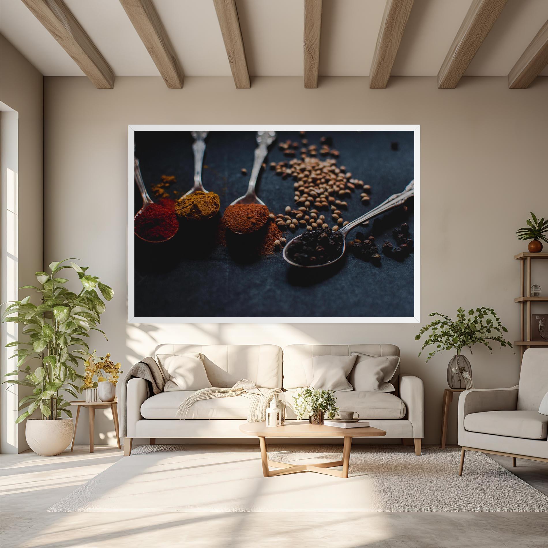 Картина на платно Spices Spoon mockup 6