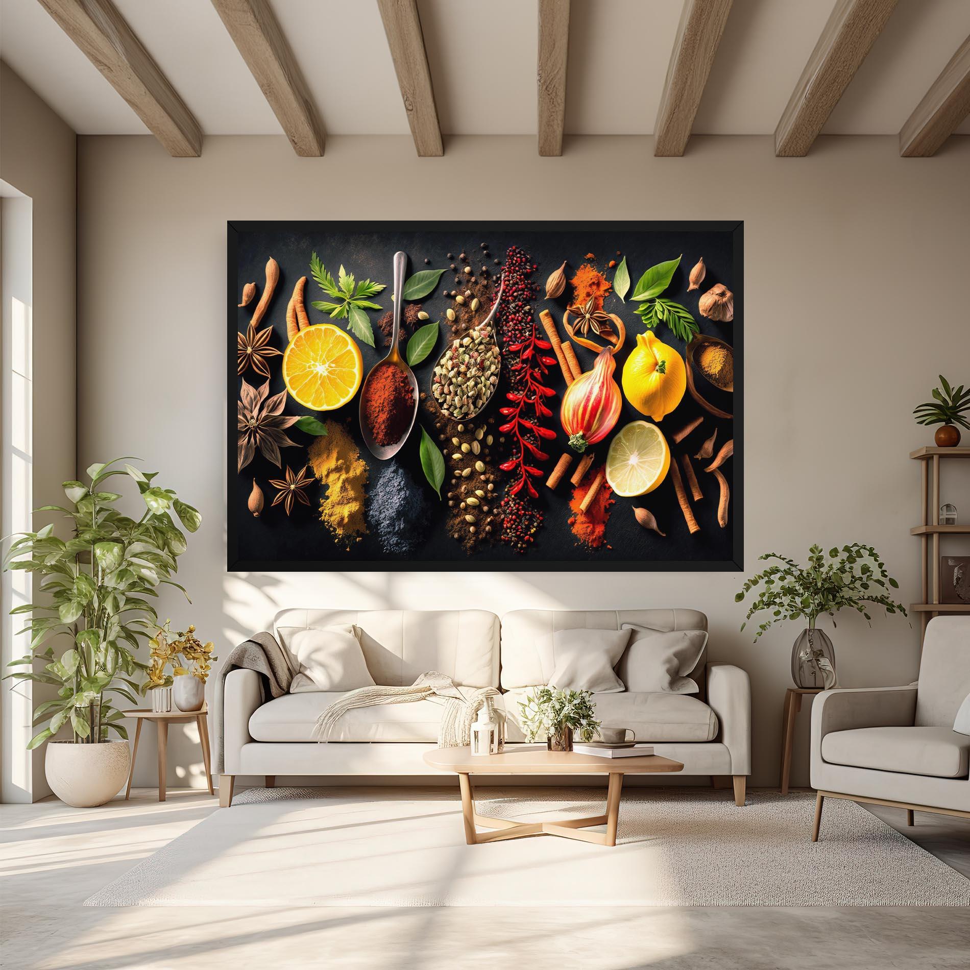 Картина на платно Closeup Pices mockup 6