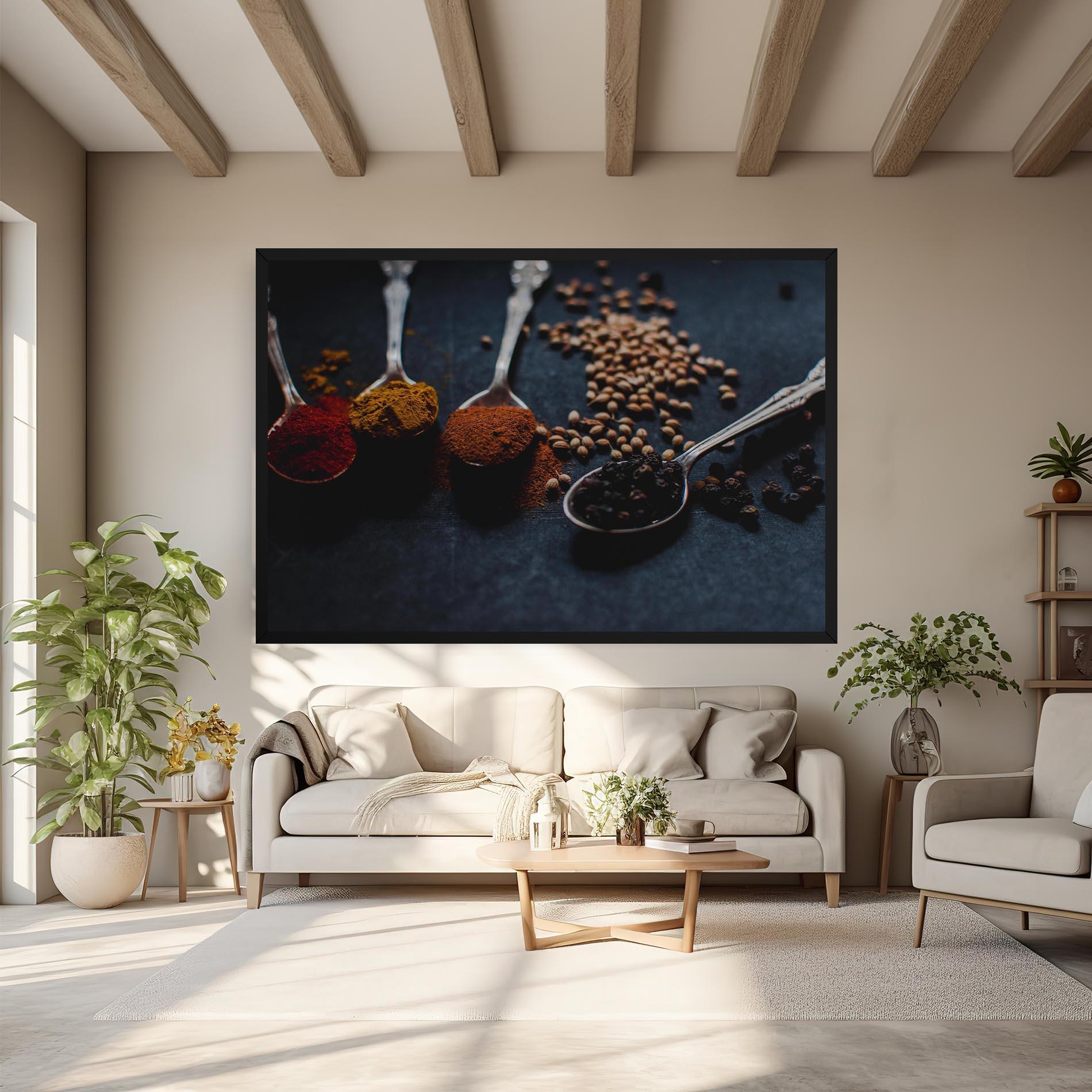 Картина на платно Spices Spoon mockup 6